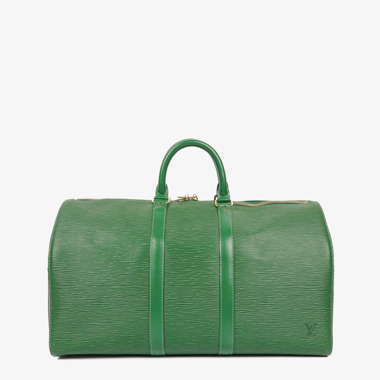 Louis Vuitton Keepall 45 Green EPI Leather Travel Bag
