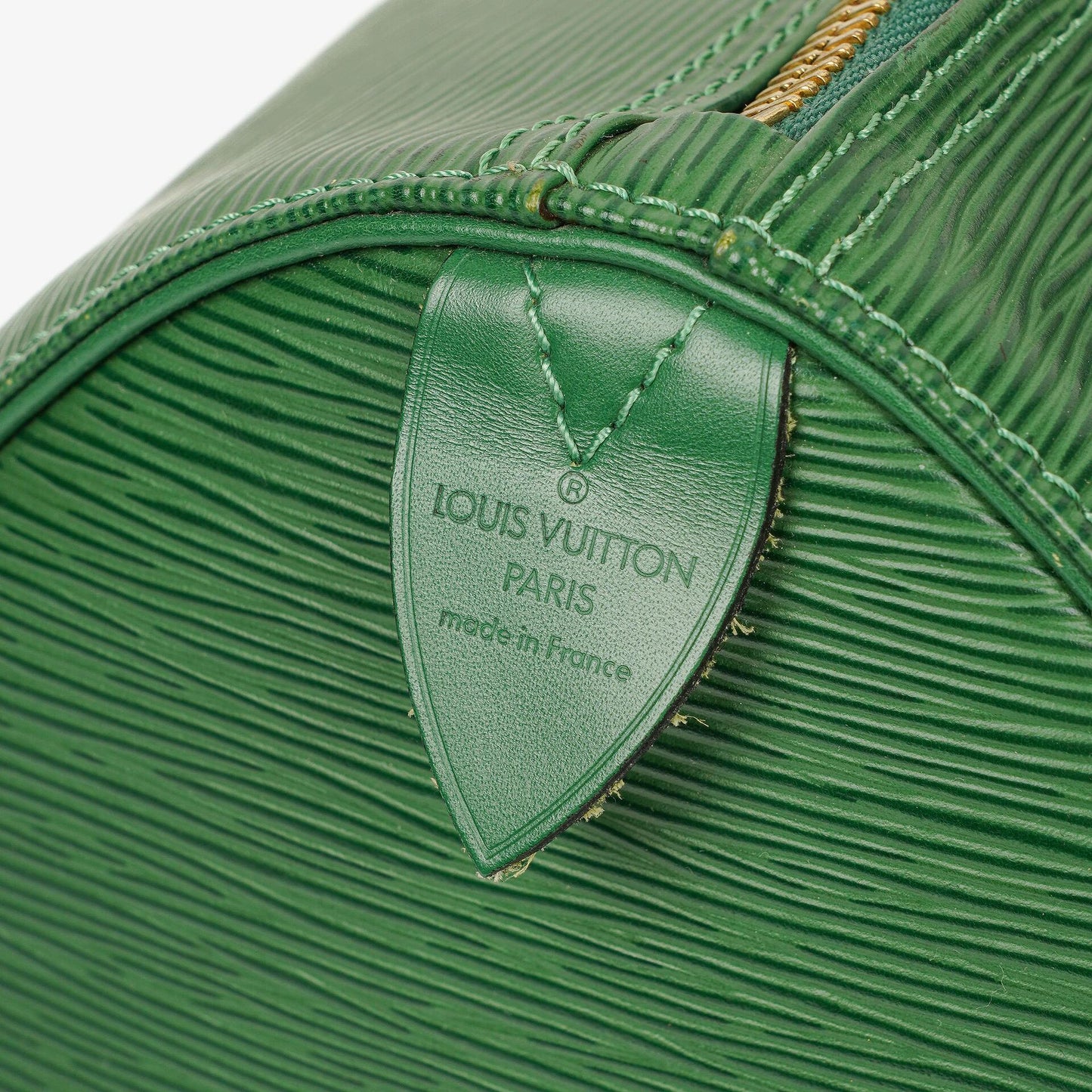 Louis Vuitton Keepall 45 Green EPI Leather Travel Bag