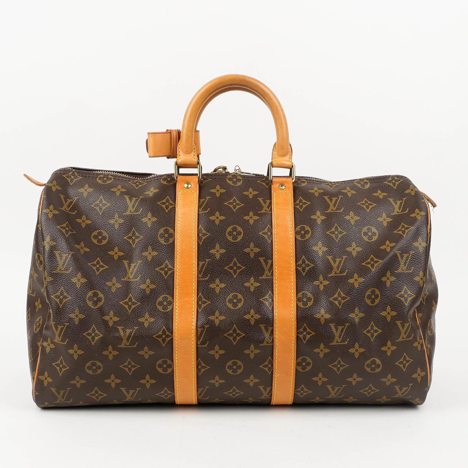 Louis Vuitton Keepall 45 Monogram Canvas Travel Bag