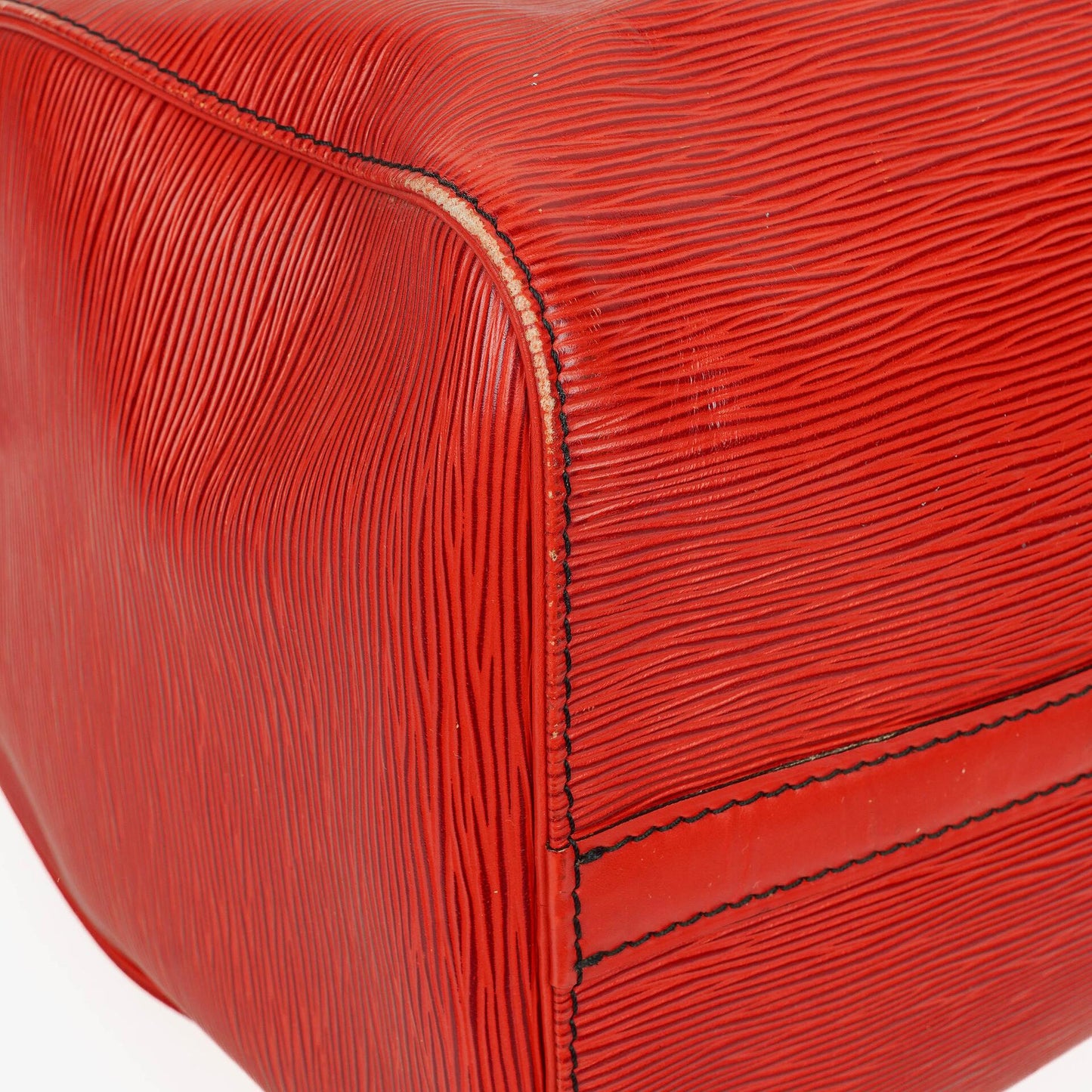 Louis Vuitton Keepall 45 Red EPI Leather Travel Bag