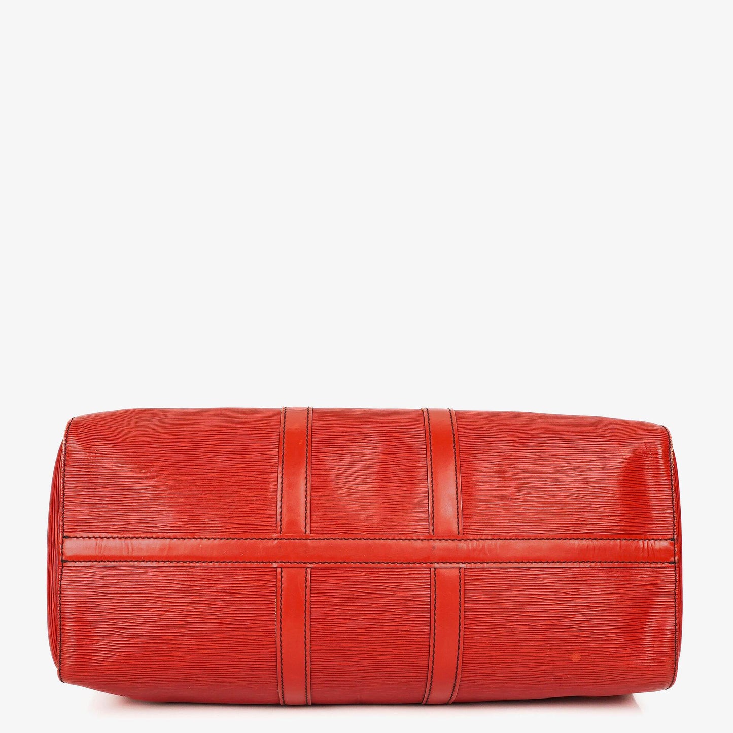 Louis Vuitton Keepall 45 Red EPI Leather Travel Bag