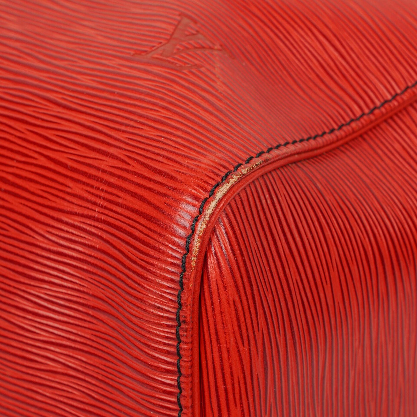 Louis Vuitton Keepall 45 Red EPI Leather Travel Bag