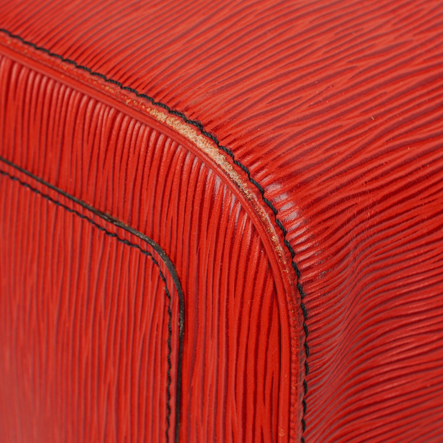 Louis Vuitton Keepall 45 Red EPI Leather Travel Bag