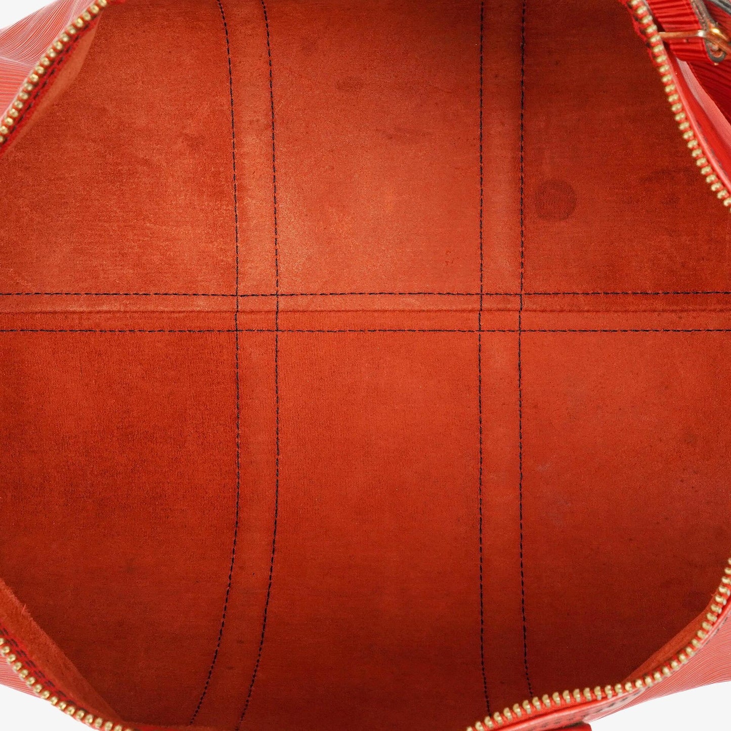 Louis Vuitton Keepall 45 Red EPI Leather Travel Bag