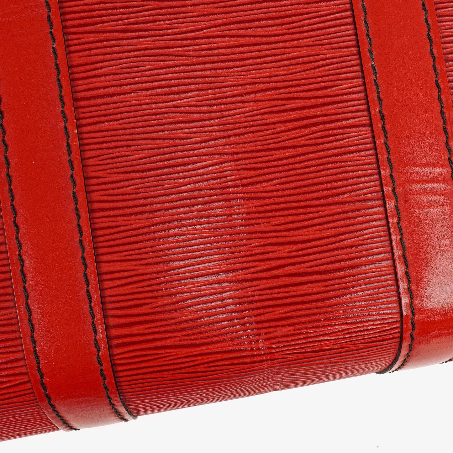 Louis Vuitton Keepall 45 Red EPI Leather Travel Bag