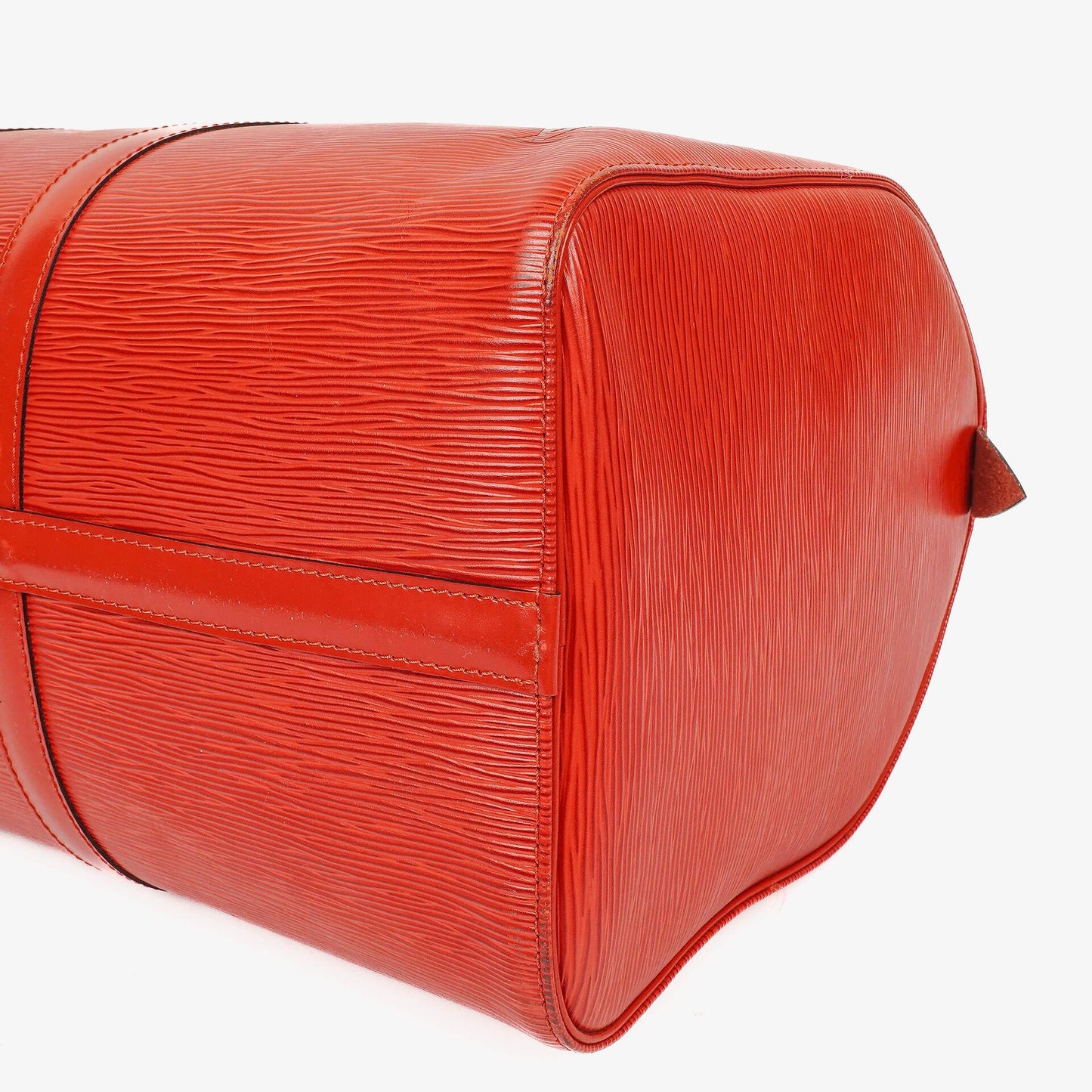 Louis Vuitton Keepall 45 Red EPI Leather Travel Bag