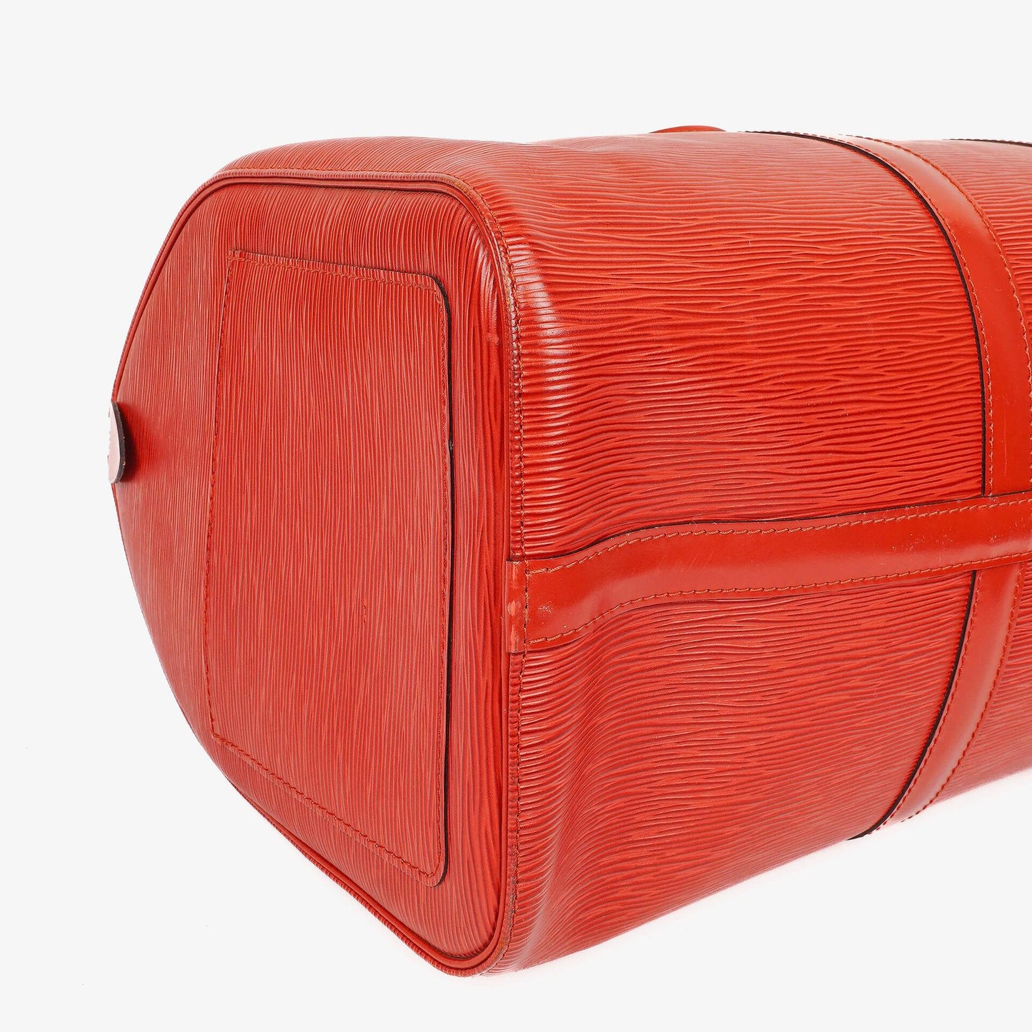 Louis Vuitton Keepall 45 Red EPI Leather Travel Bag