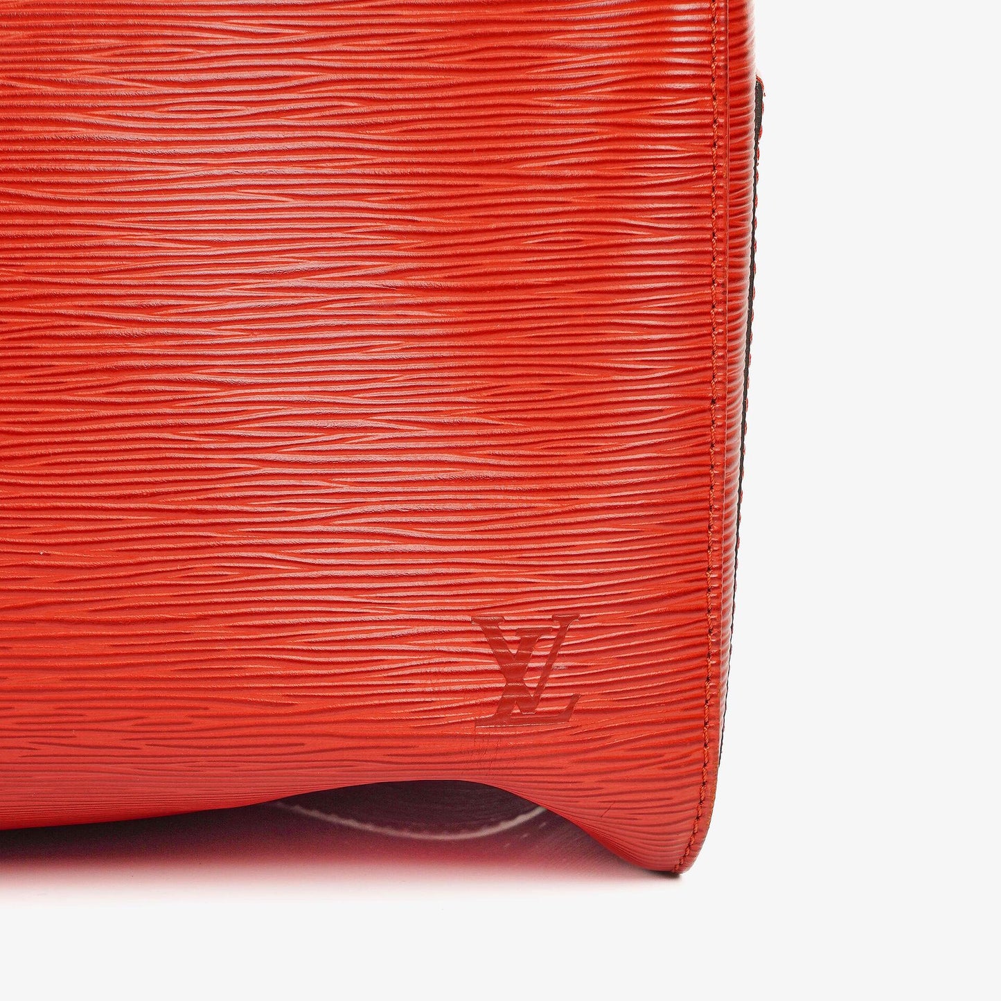 Louis Vuitton Keepall 45 Red EPI Leather Travel Bag
