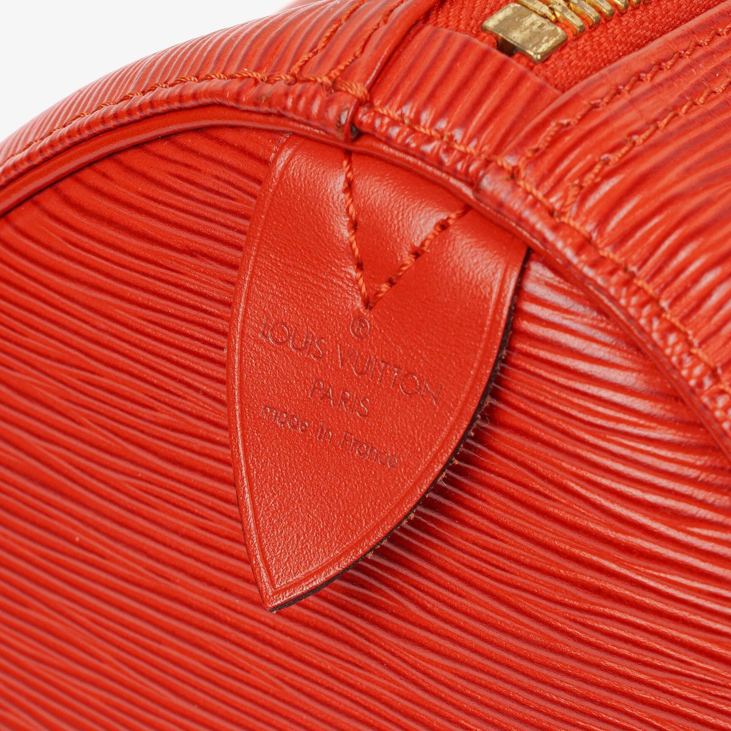 Louis Vuitton Keepall 45 Red EPI Leather Travel Bag