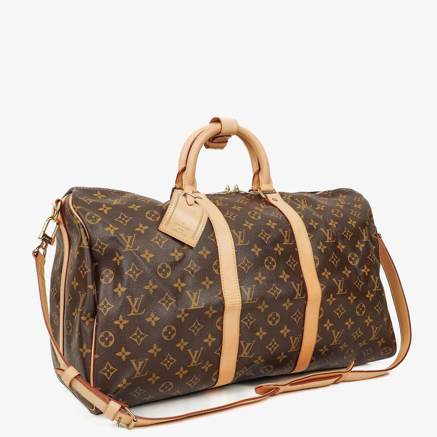 Louis Vuitton Keepall 50 Bandoulière Monogram Canvas Travel Bag