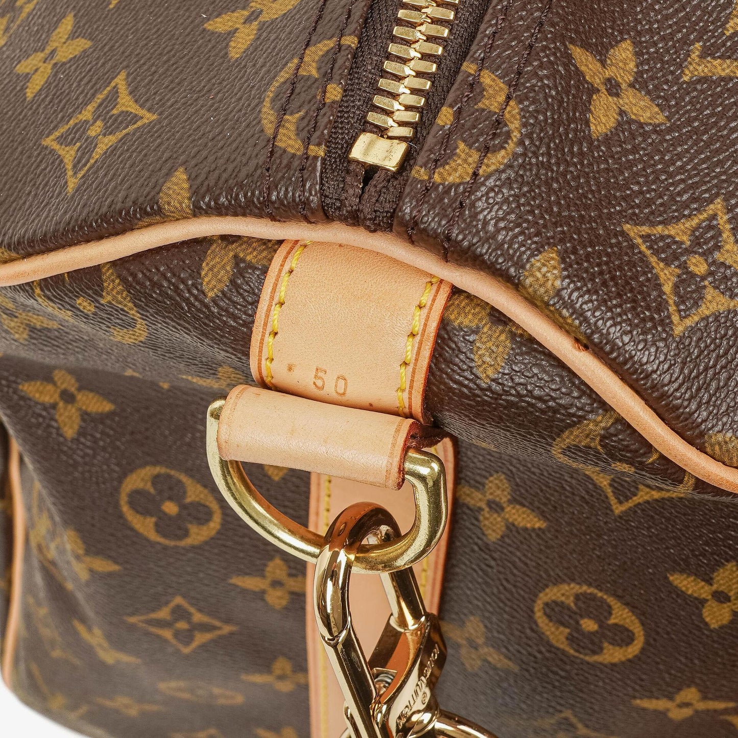 Louis Vuitton Keepall 50 Bandoulière Monogram Canvas Travel Bag