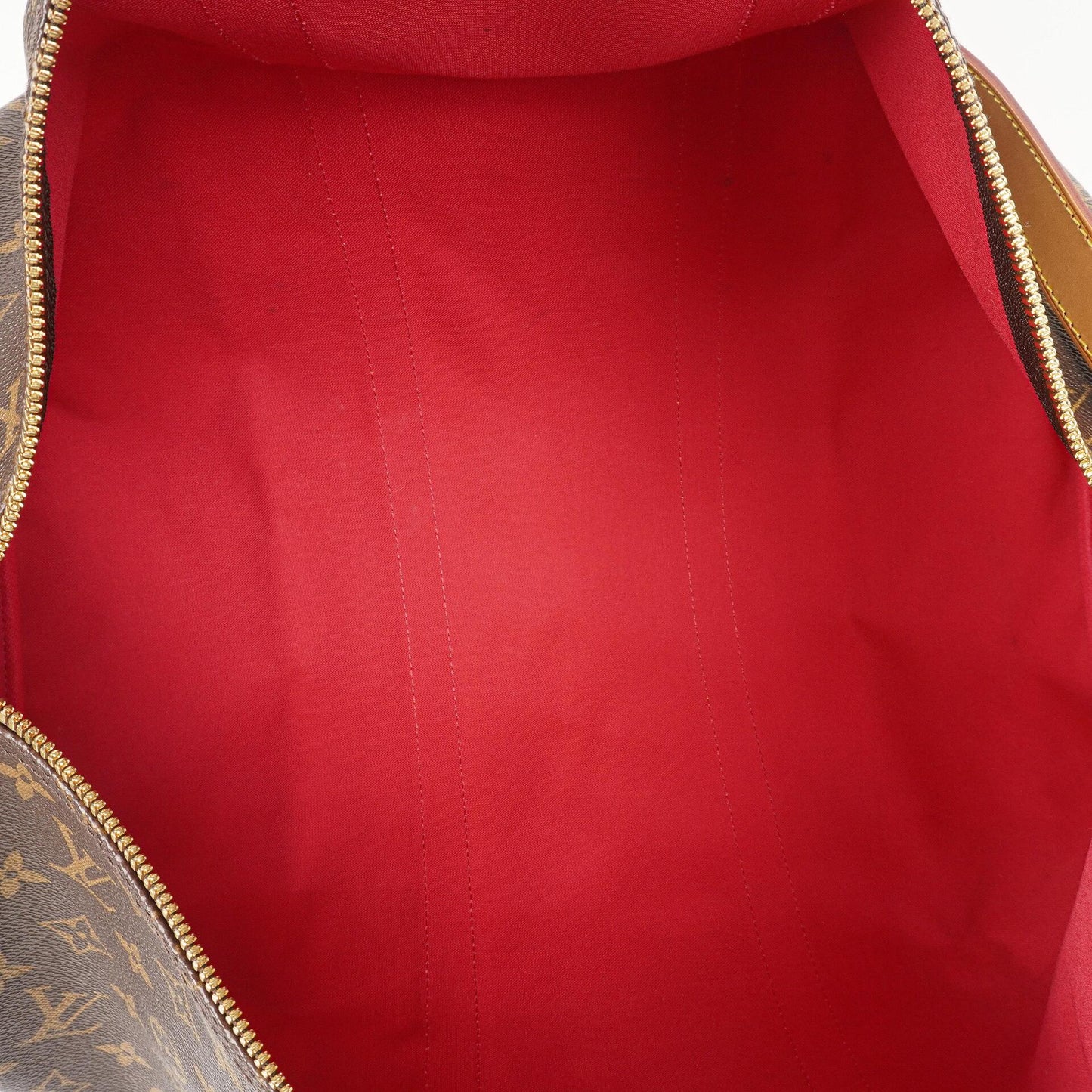 Louis Vuitton Keepall 50 Bandouliere Monogram Canvas Travel Bag With Personalised Hot Stamp