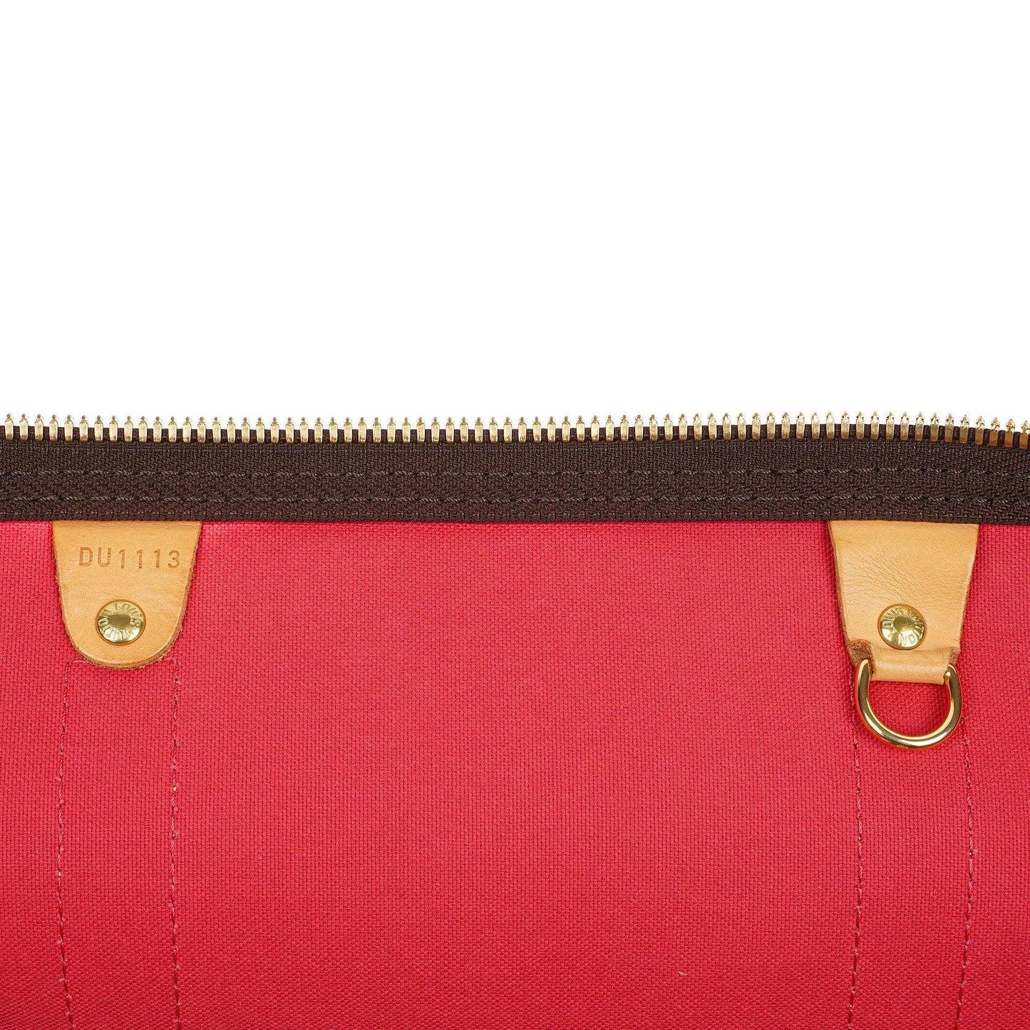 Louis Vuitton Keepall 50 Bandouliere Monogram Canvas Travel Bag With Personalised Hot Stamp