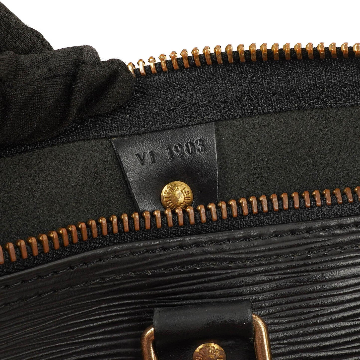 Louis Vuitton Keepall 50 Black EPI Leather Travel Bag, 1993