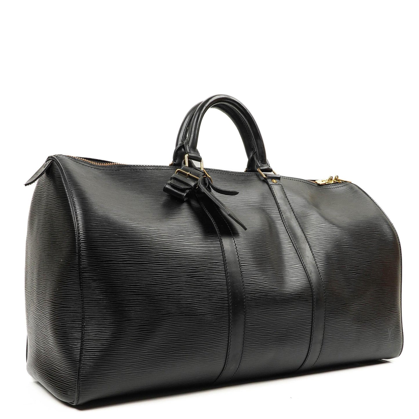 Louis Vuitton Keepall 50 Black EPI Leather Travel Bag, 1993