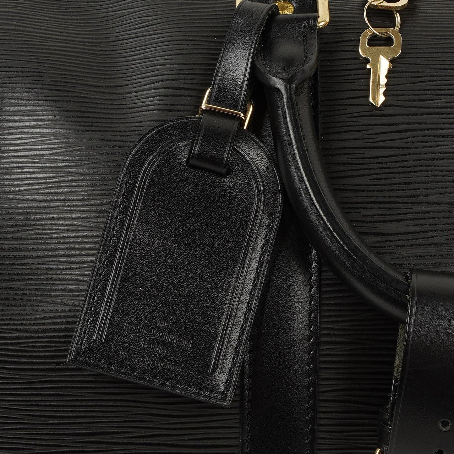 Louis Vuitton Keepall 50 Black EPI Leather Travel Bag