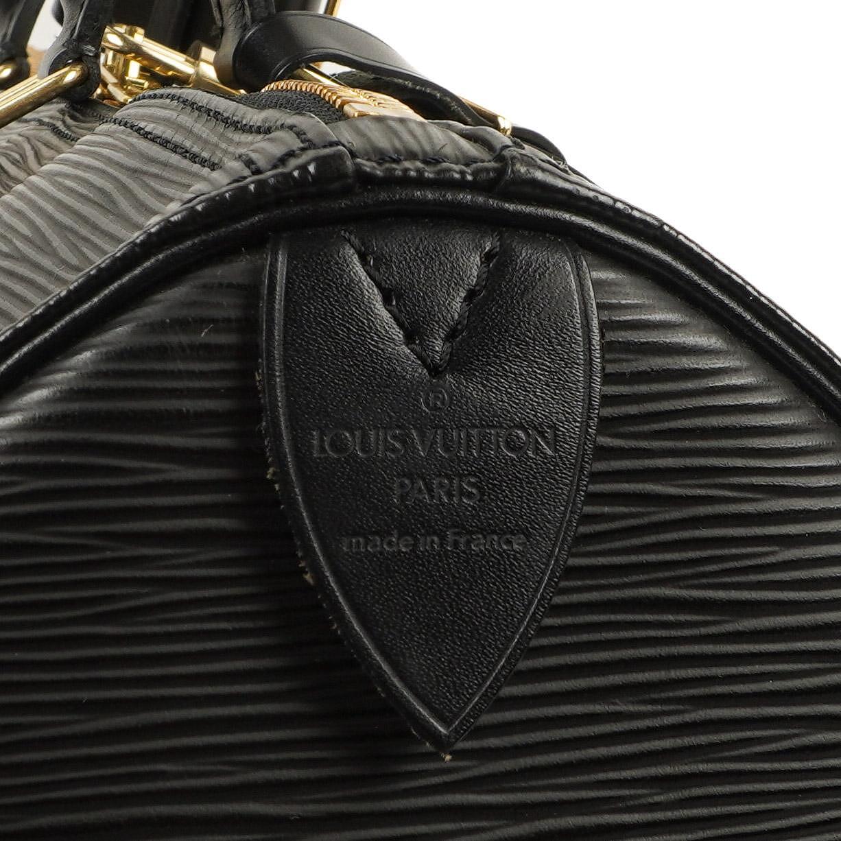 Louis Vuitton Keepall 50 Black EPI Leather Travel Bag