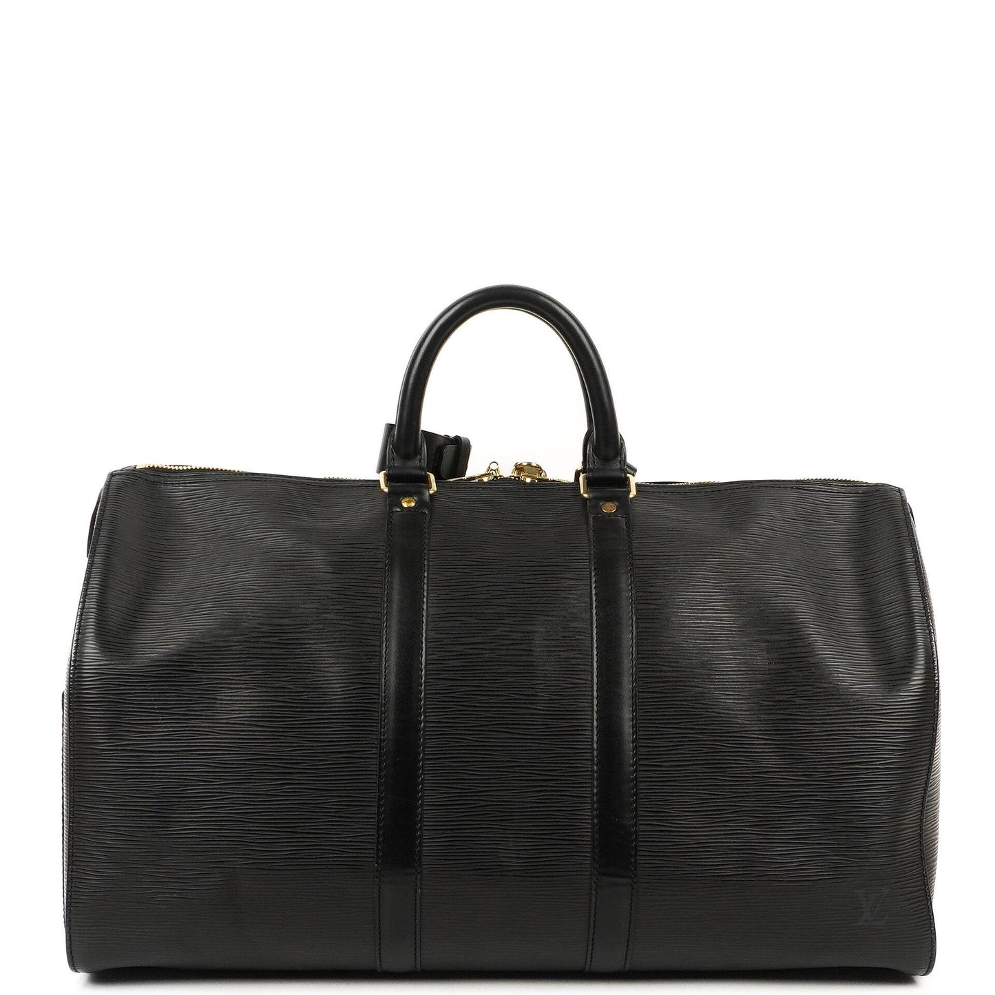 Louis Vuitton Keepall 50 Black EPI Leather Travel Bag