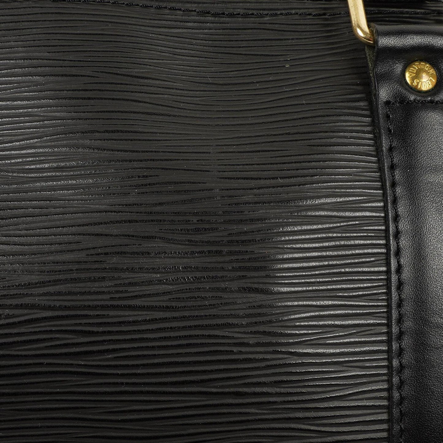 Louis Vuitton Keepall 50 Black EPI Leather Travel Bag