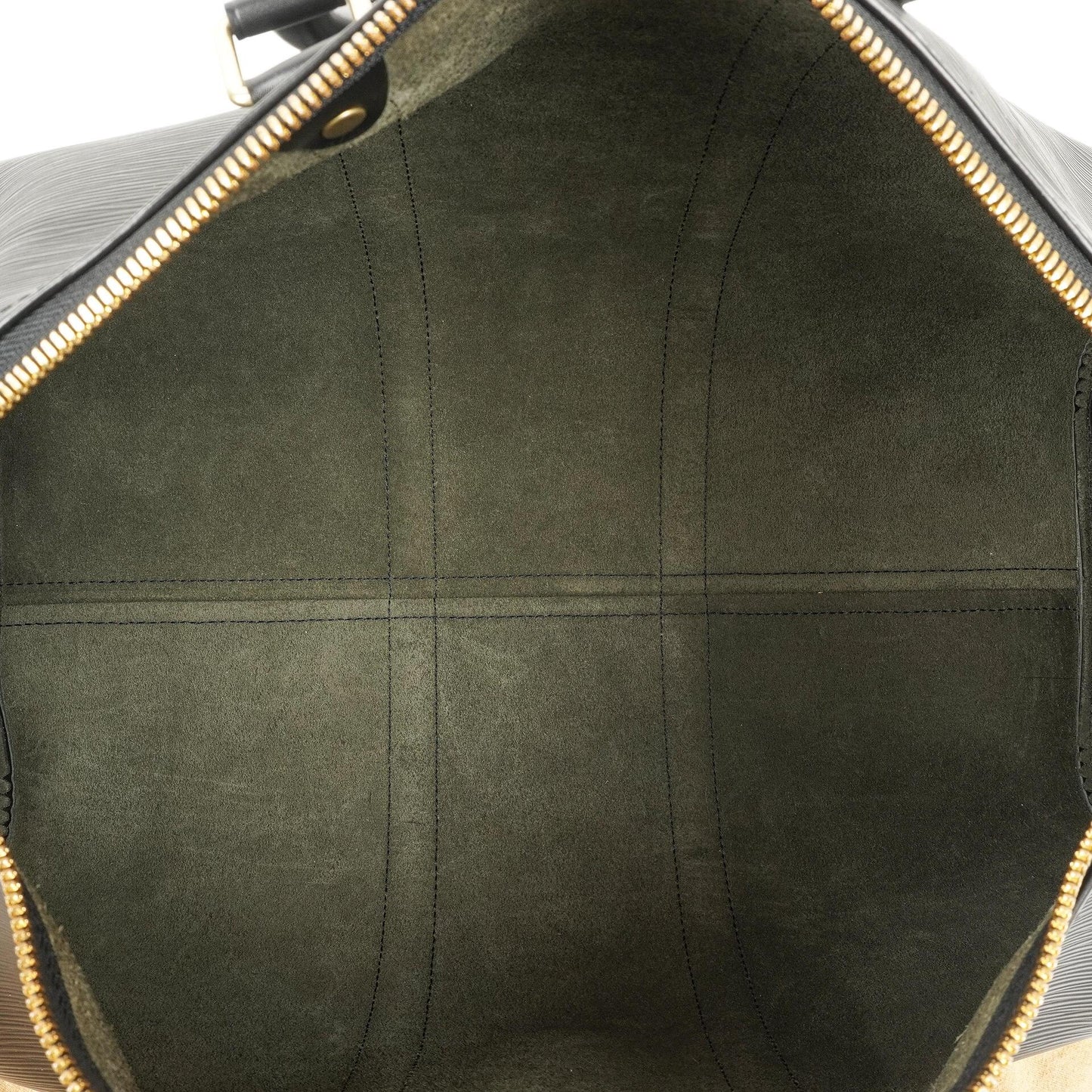 Louis Vuitton Keepall 50 Black EPI Leather Travel Bag