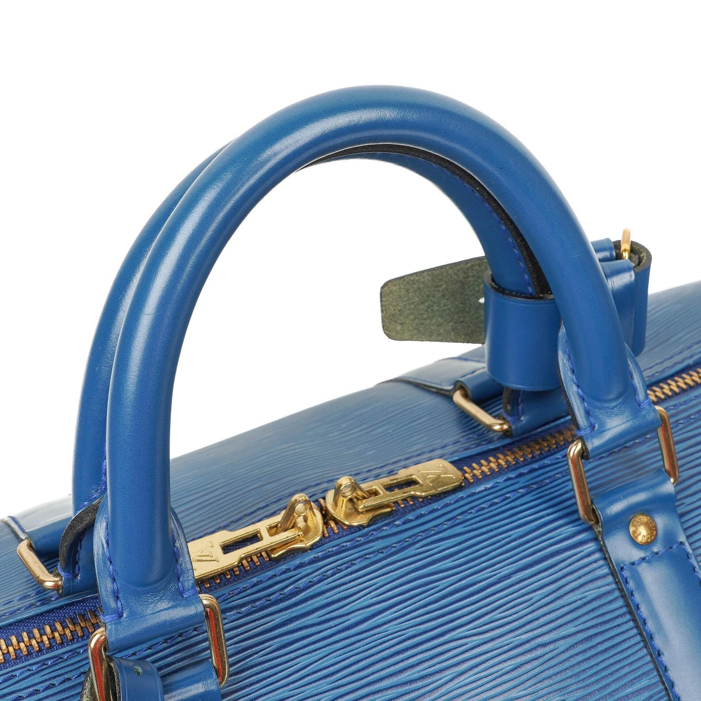 Louis Vuitton Keepall 50 Blue EPI Leather Travel Bag