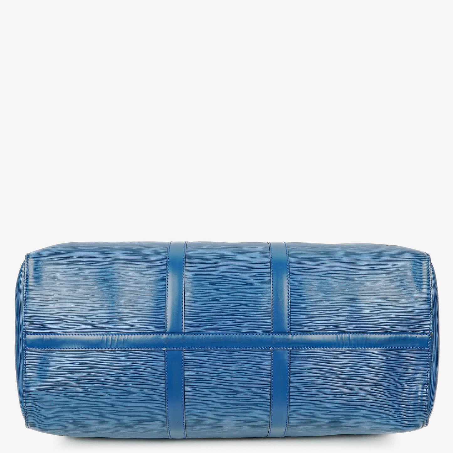 Louis Vuitton Keepall 50 Blue EPI Leather Travel Bag