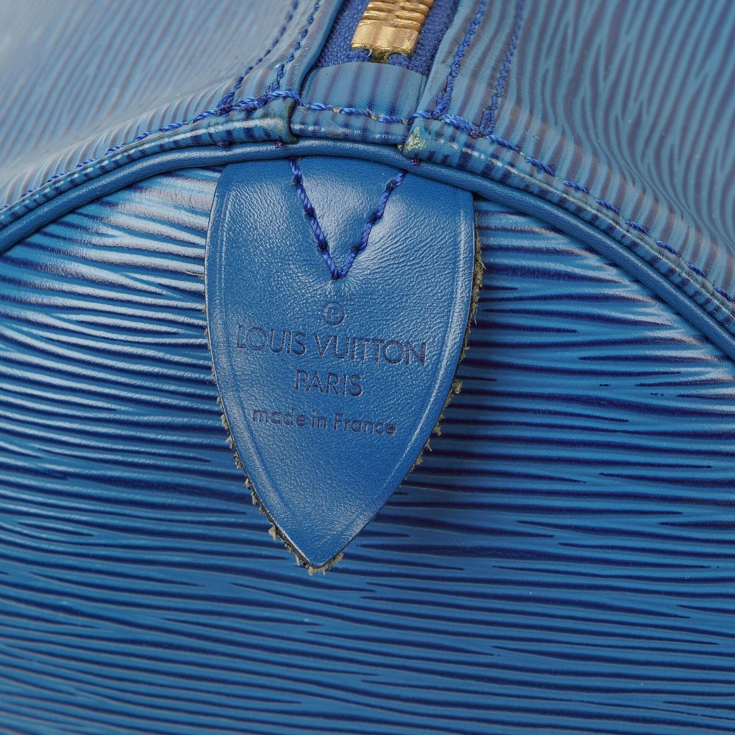 Louis Vuitton Keepall 50 Blue EPI Leather Travel Bag