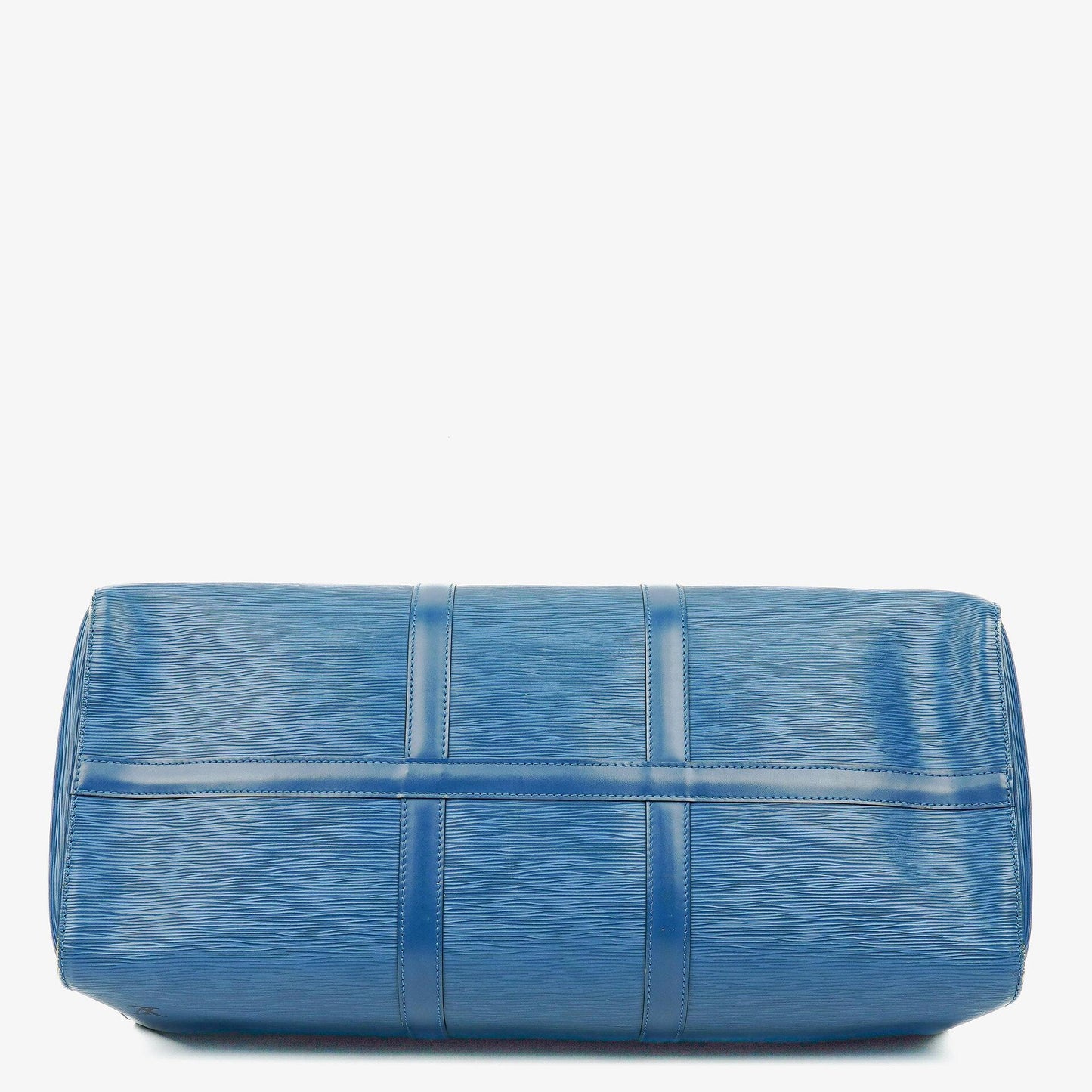 Louis Vuitton Keepall 50 Blue EPI Leather Travel Bag