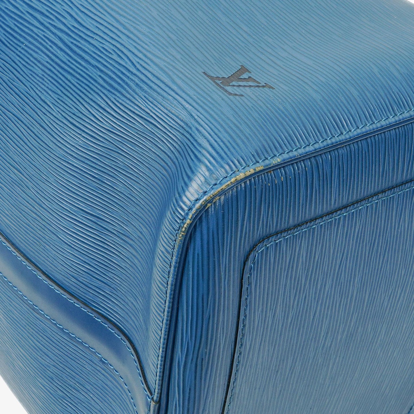 Louis Vuitton Keepall 50 Blue EPI Leather Travel Bag