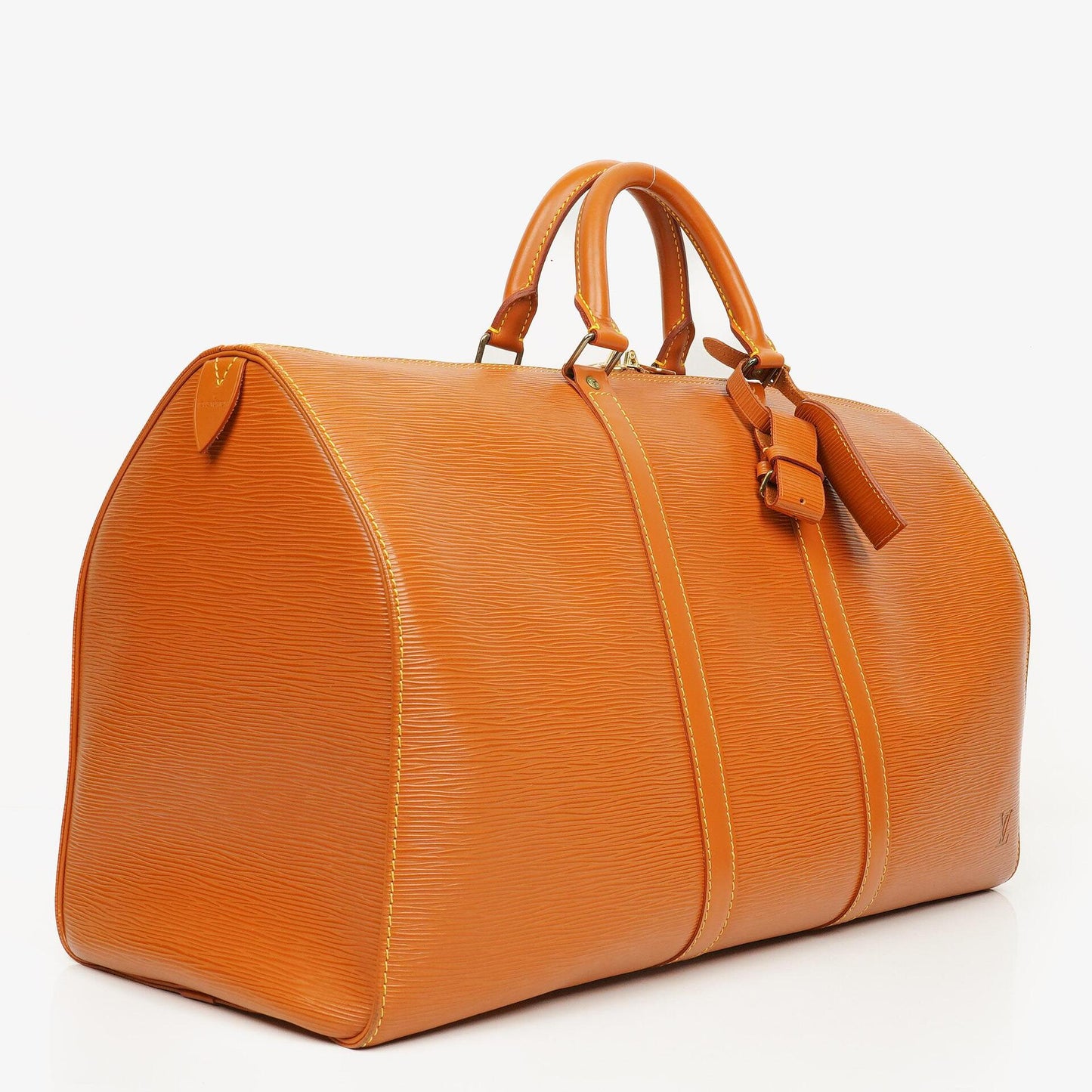 Louis Vuitton Keepall 50 Brown EPI Leather Travel Bag