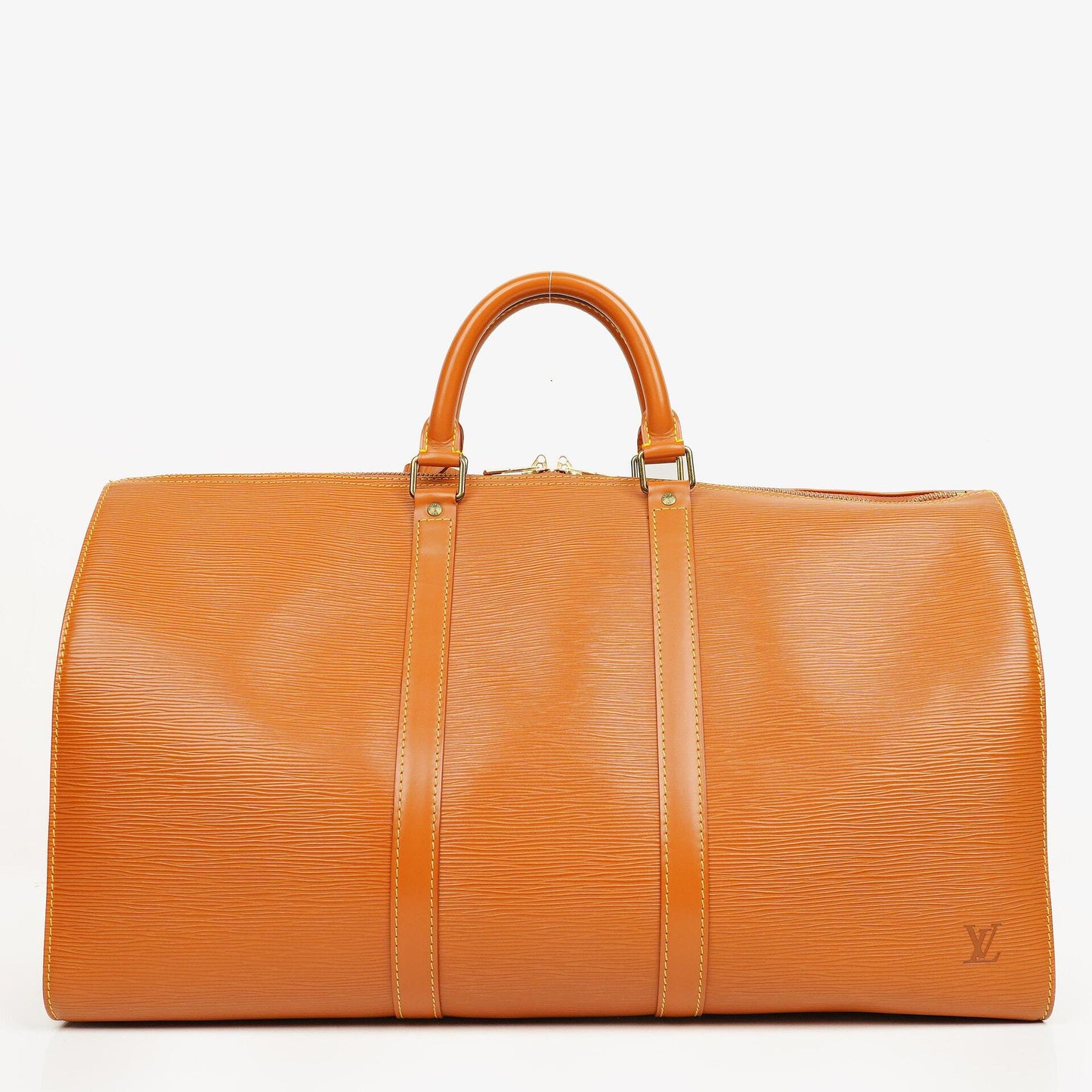 Louis Vuitton Keepall 50 Brown EPI Leather Travel Bag