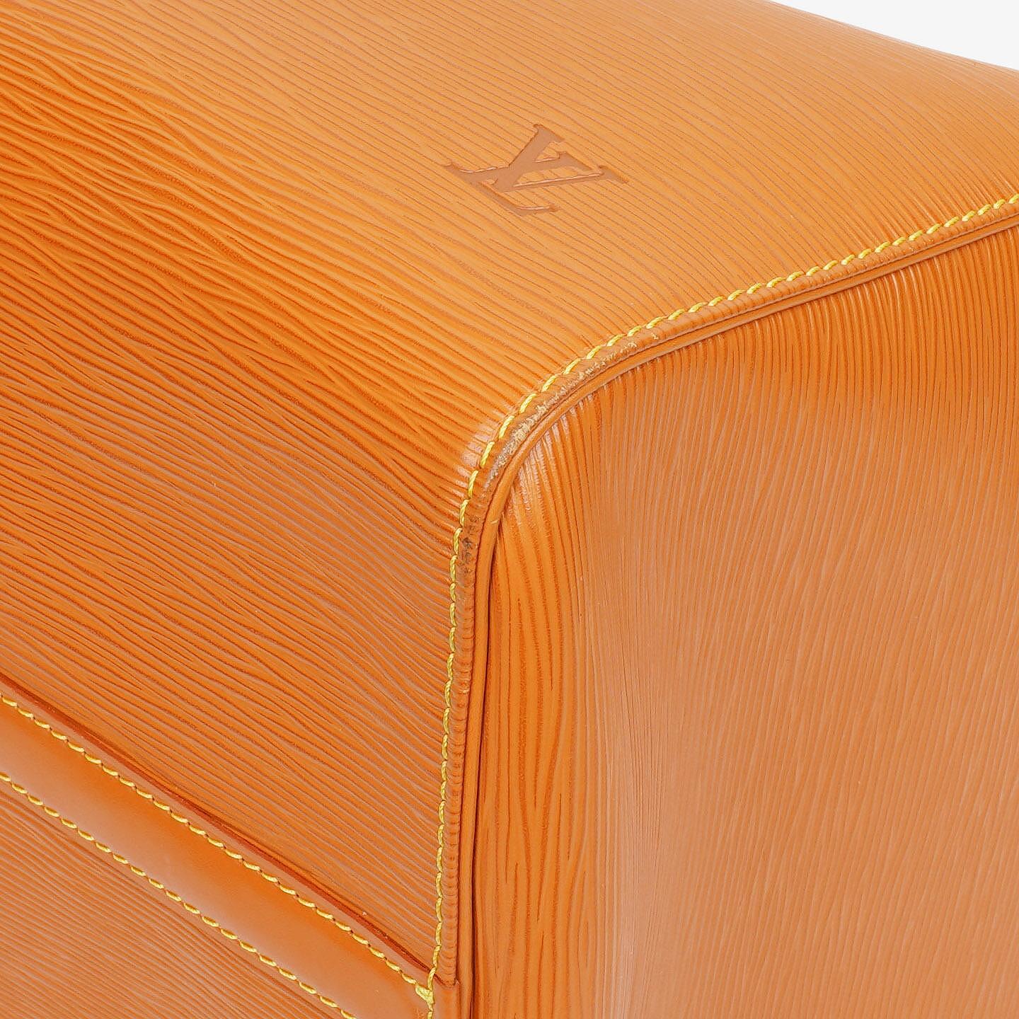 Louis Vuitton Keepall 50 Brown EPI Leather Travel Bag