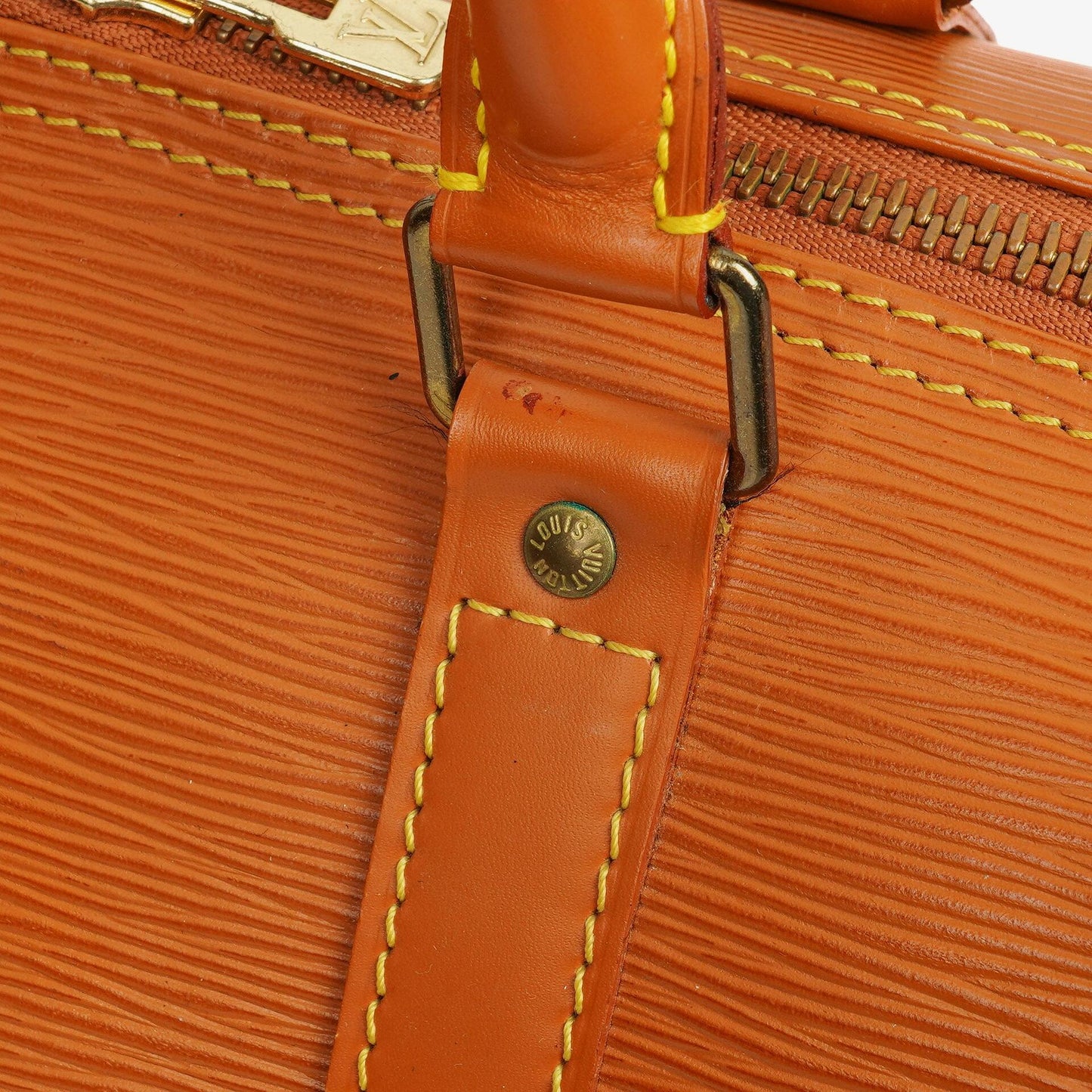 Louis Vuitton Keepall 50 Brown EPI Leather Travel Bag