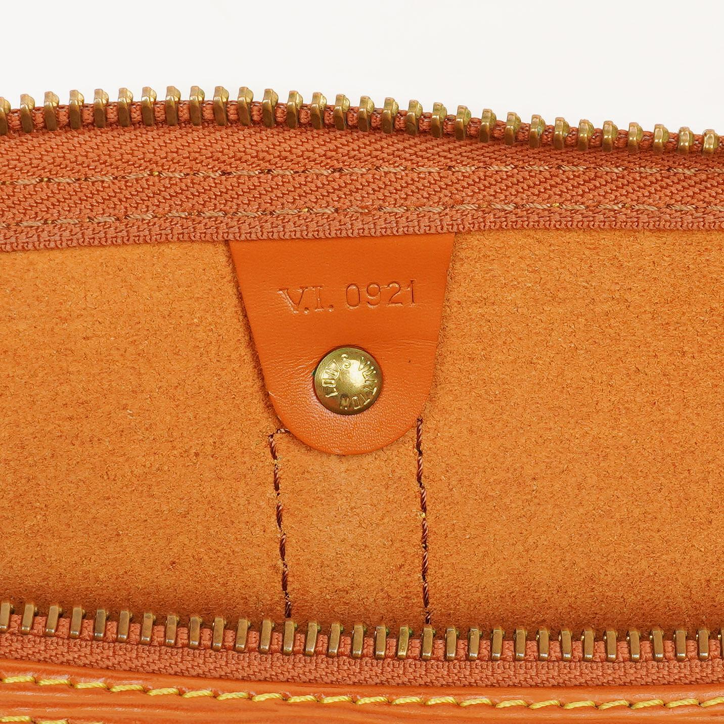 Louis Vuitton Keepall 50 Brown EPI Leather Travel Bag