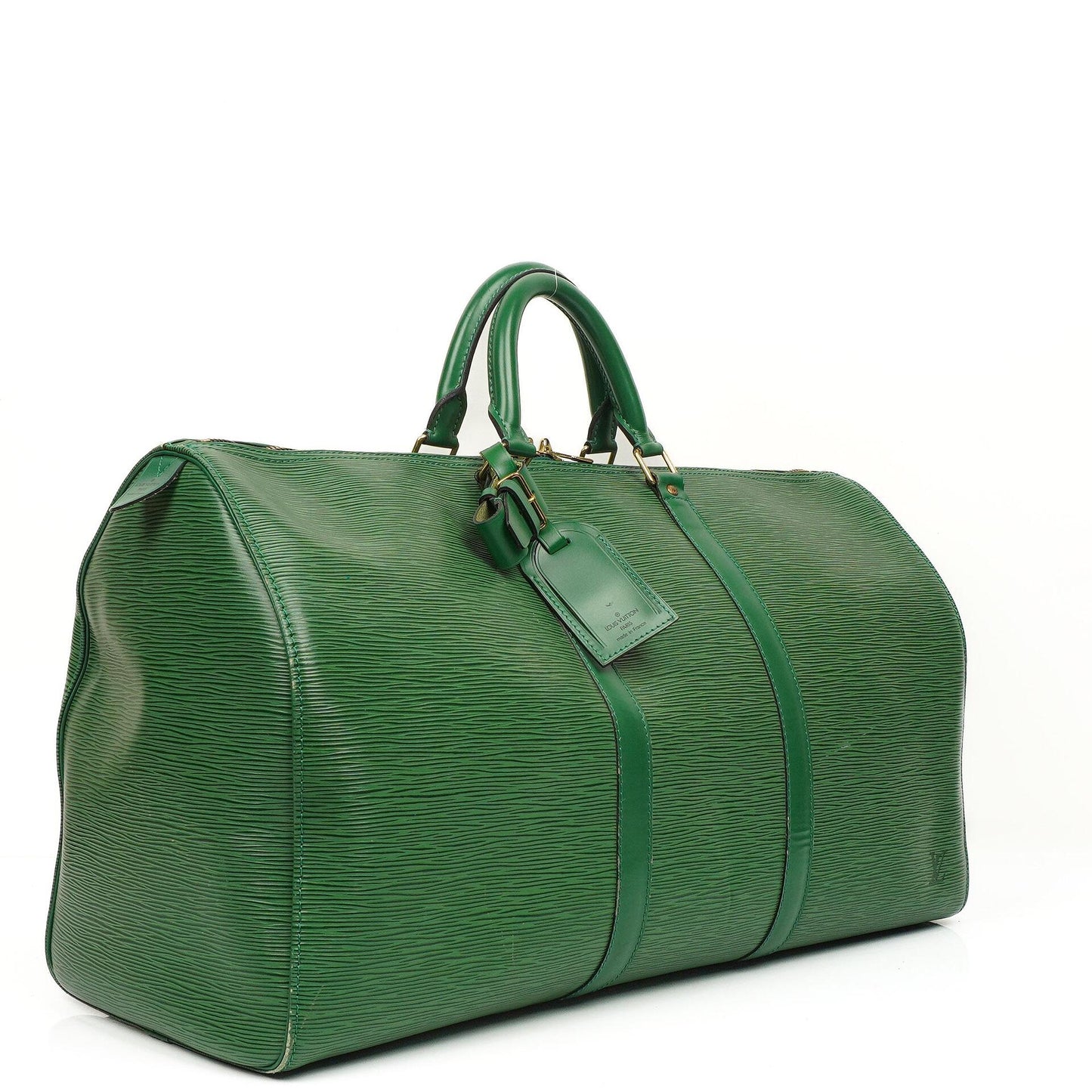 Louis Vuitton Keepall 50 Green EPI Leather Travel Bag, 1995