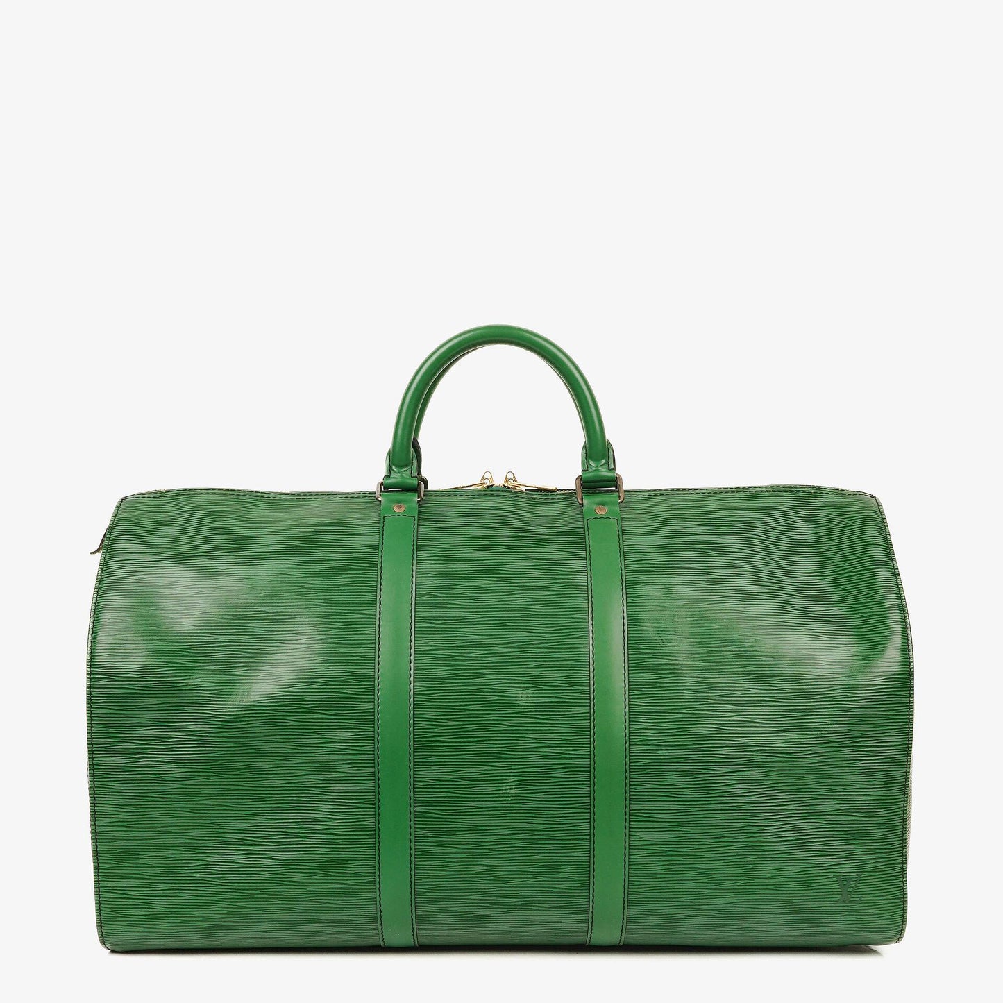 Louis Vuitton Keepall 50 Green EPI Leather Travel Bag