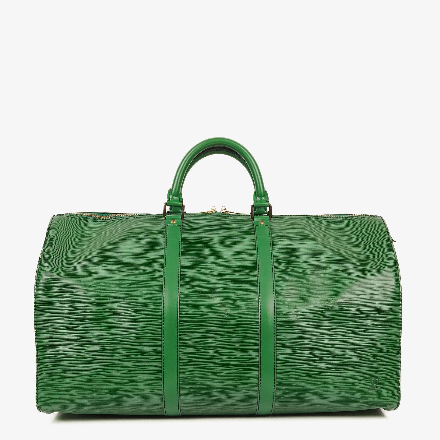 Louis Vuitton Keepall 50 Green EPI Leather Travel Bag