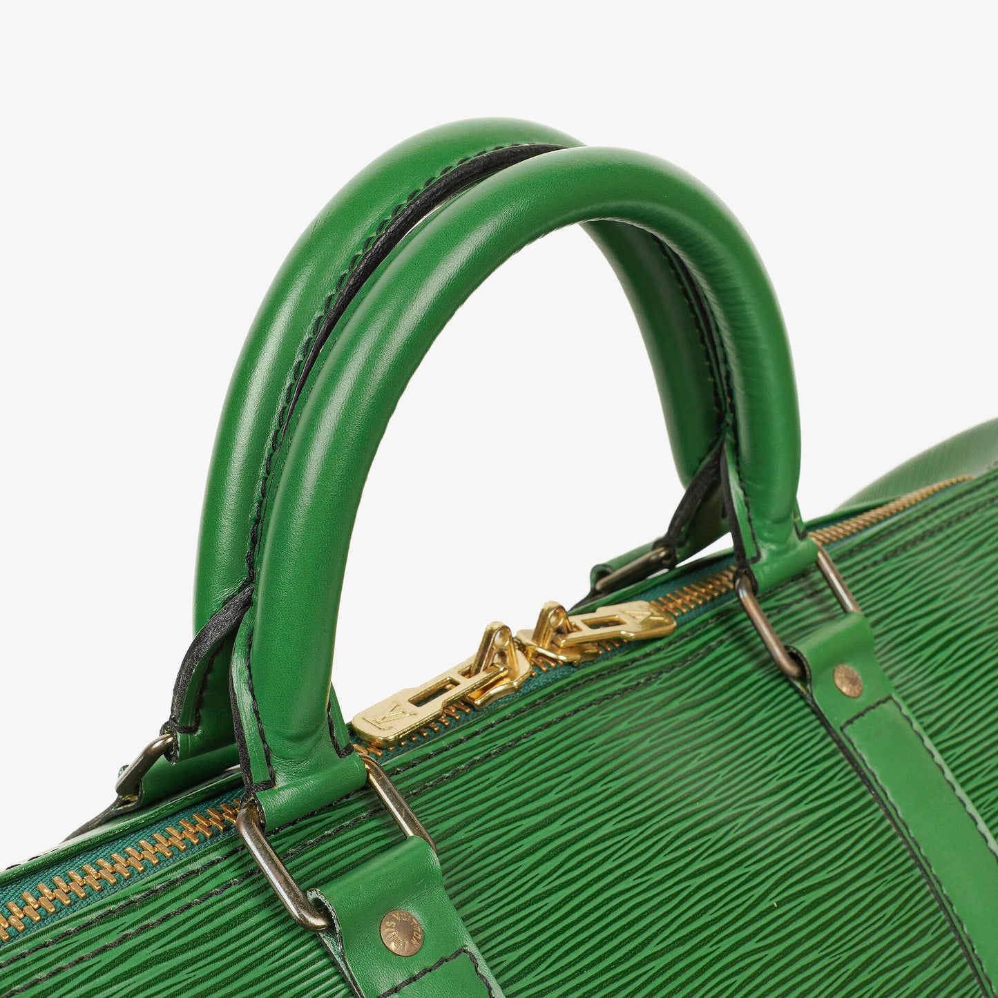 Louis Vuitton Keepall 50 Green EPI Leather Travel Bag