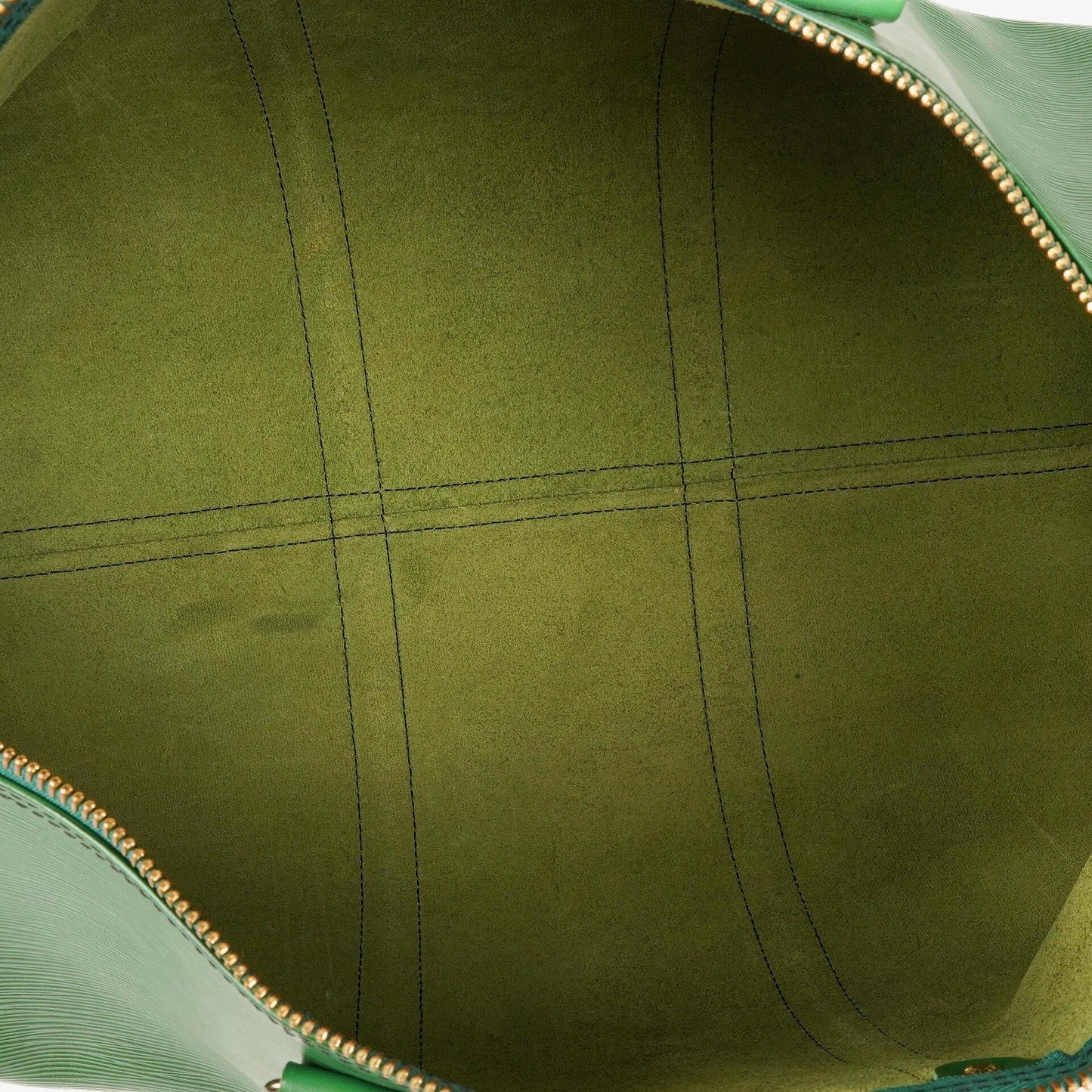 Louis Vuitton Keepall 50 Green EPI Leather Travel Bag