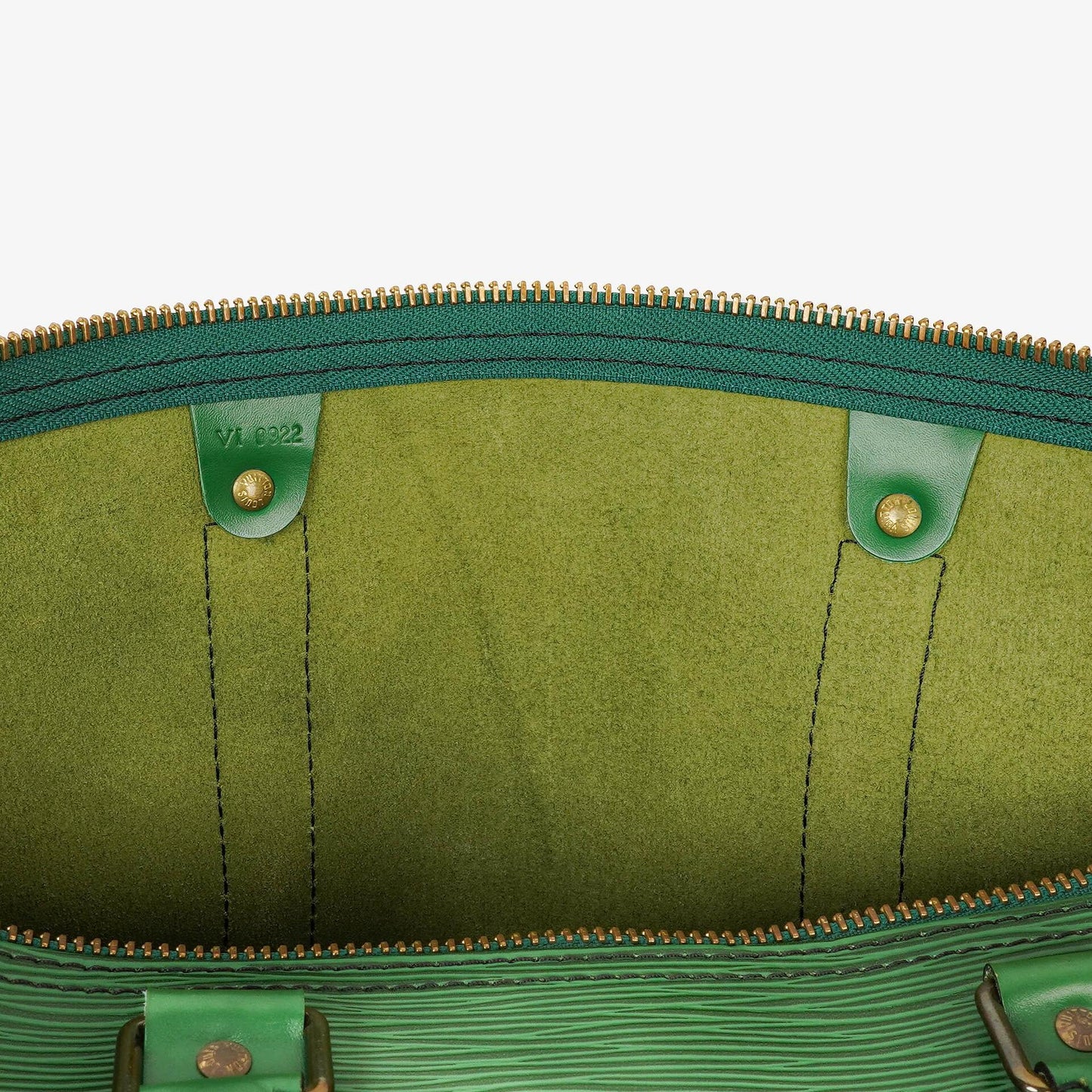 Louis Vuitton Keepall 50 Green EPI Leather Travel Bag