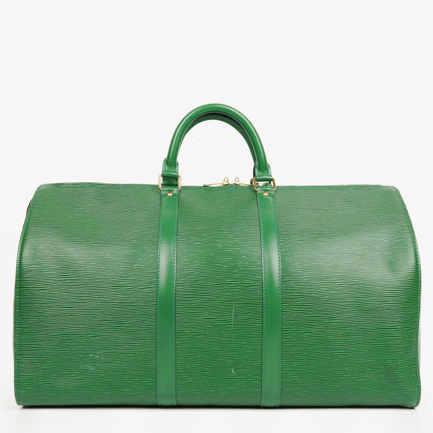 Louis Vuitton Keepall 50 Green EPI Leather Travel Bag