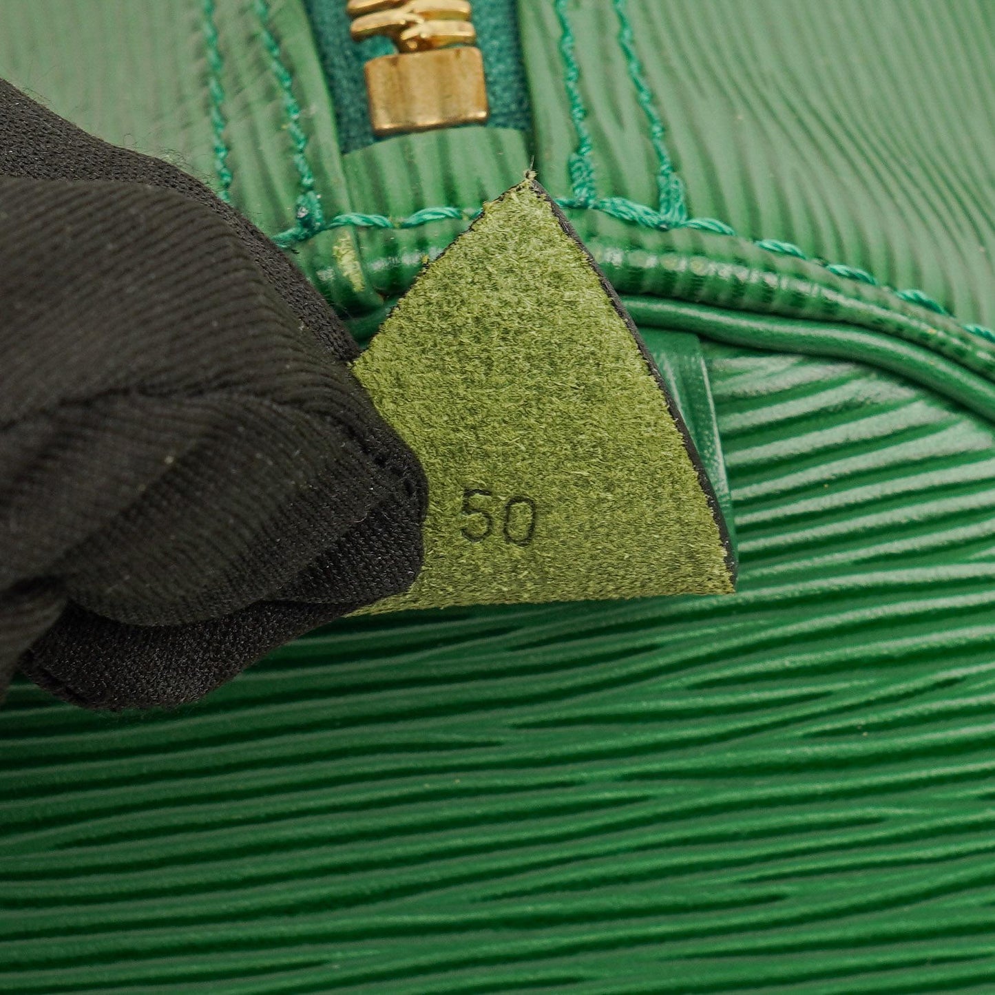 Louis Vuitton Keepall 50 Green EPI Leather Travel Bag