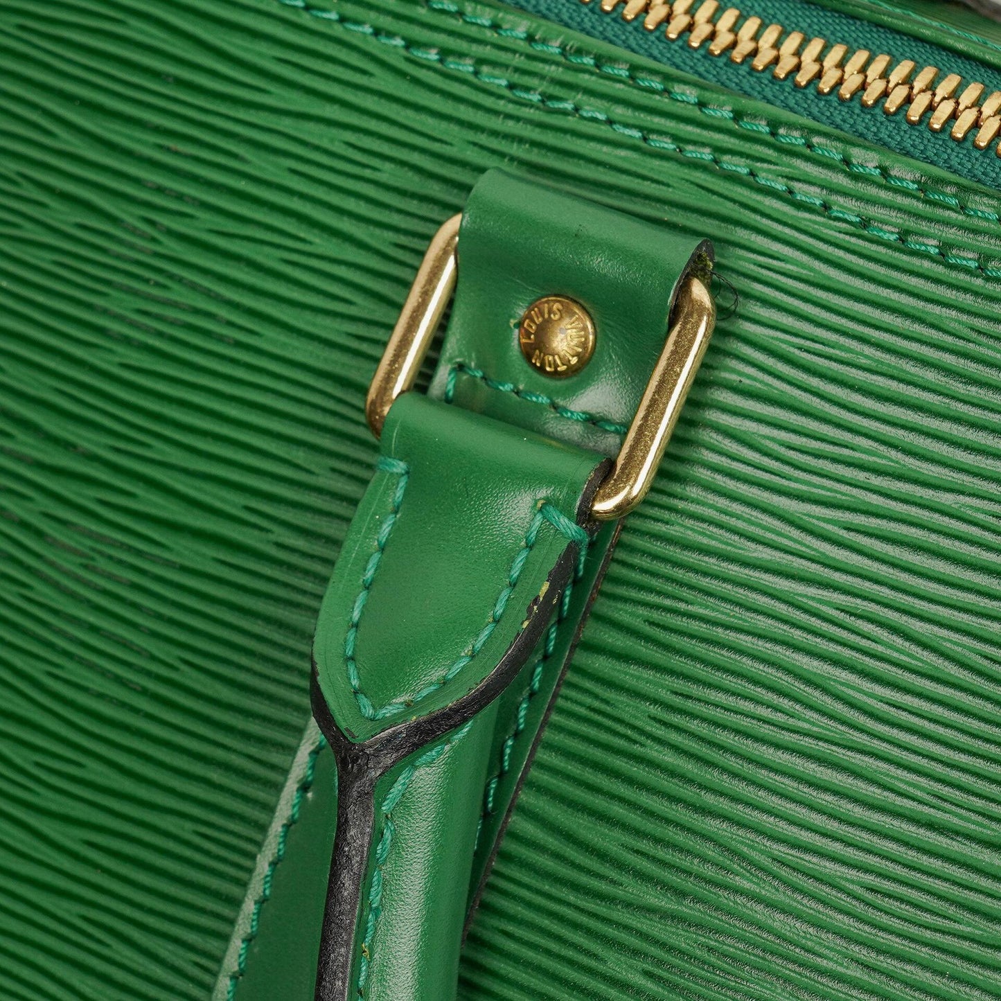 Louis Vuitton Keepall 50 Green EPI Leather Travel Bag
