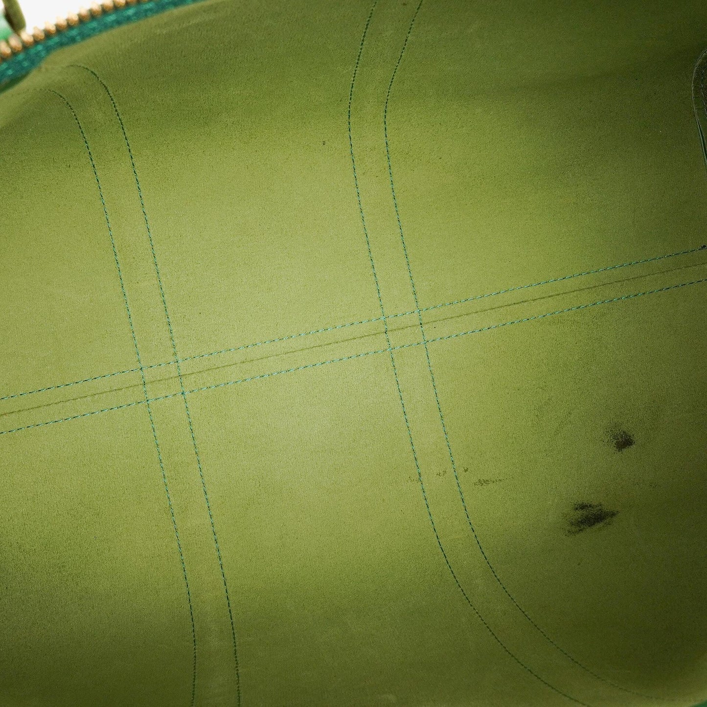 Louis Vuitton Keepall 50 Green EPI Leather Travel Bag