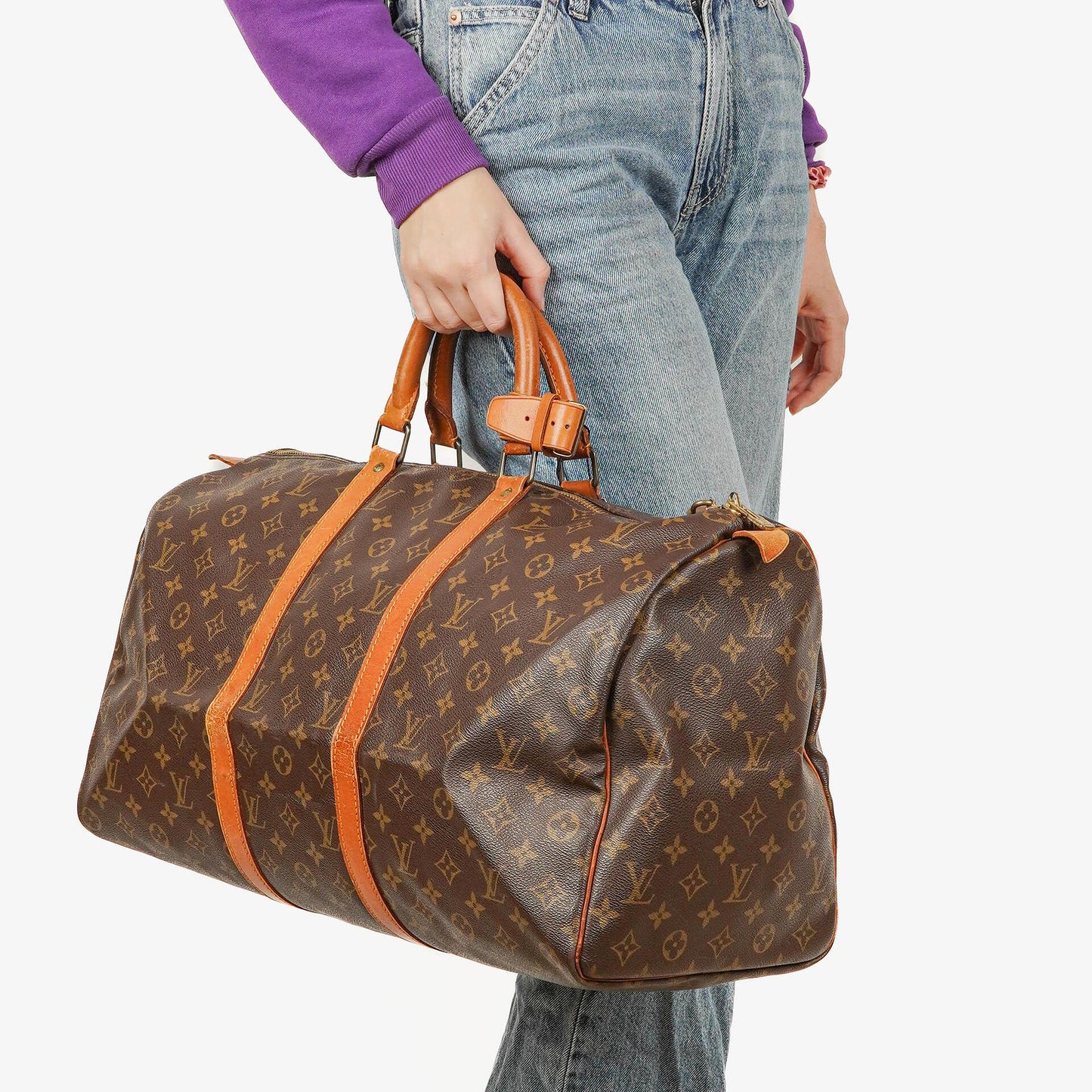 Louis Vuitton Keepall 50 Monogram Canvas Travel Bag