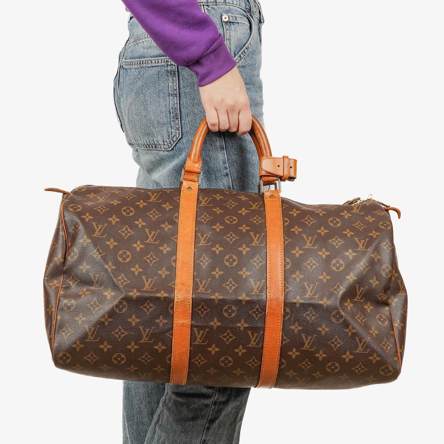 Louis Vuitton Keepall 50 Monogram Canvas Travel Bag