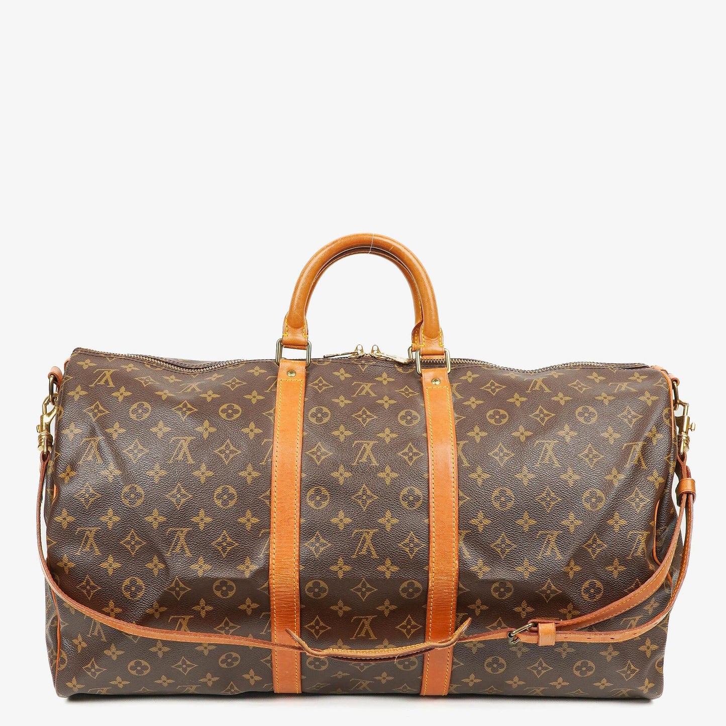 Louis Vuitton Keepall 55 Bandoulière Monogram Canvas Travel Bag