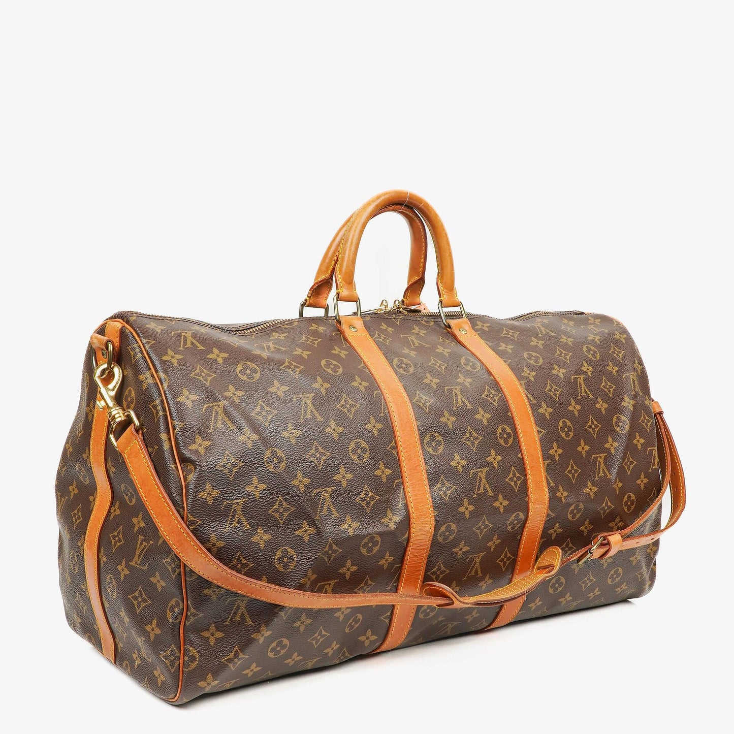 Louis Vuitton Keepall 55 Bandoulière Monogram Canvas Travel Bag
