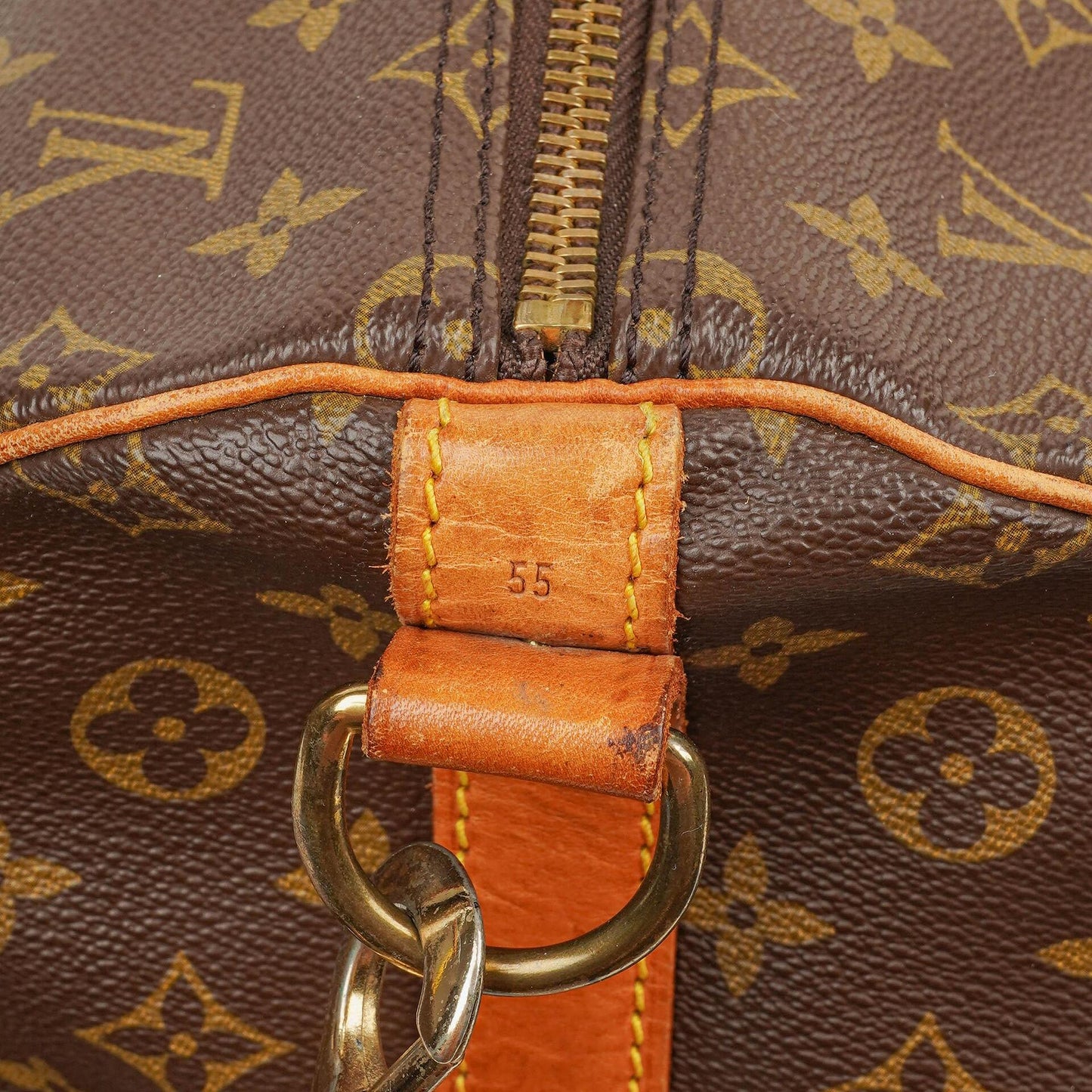 Louis Vuitton Keepall 55 Bandoulière Monogram Canvas Travel Bag