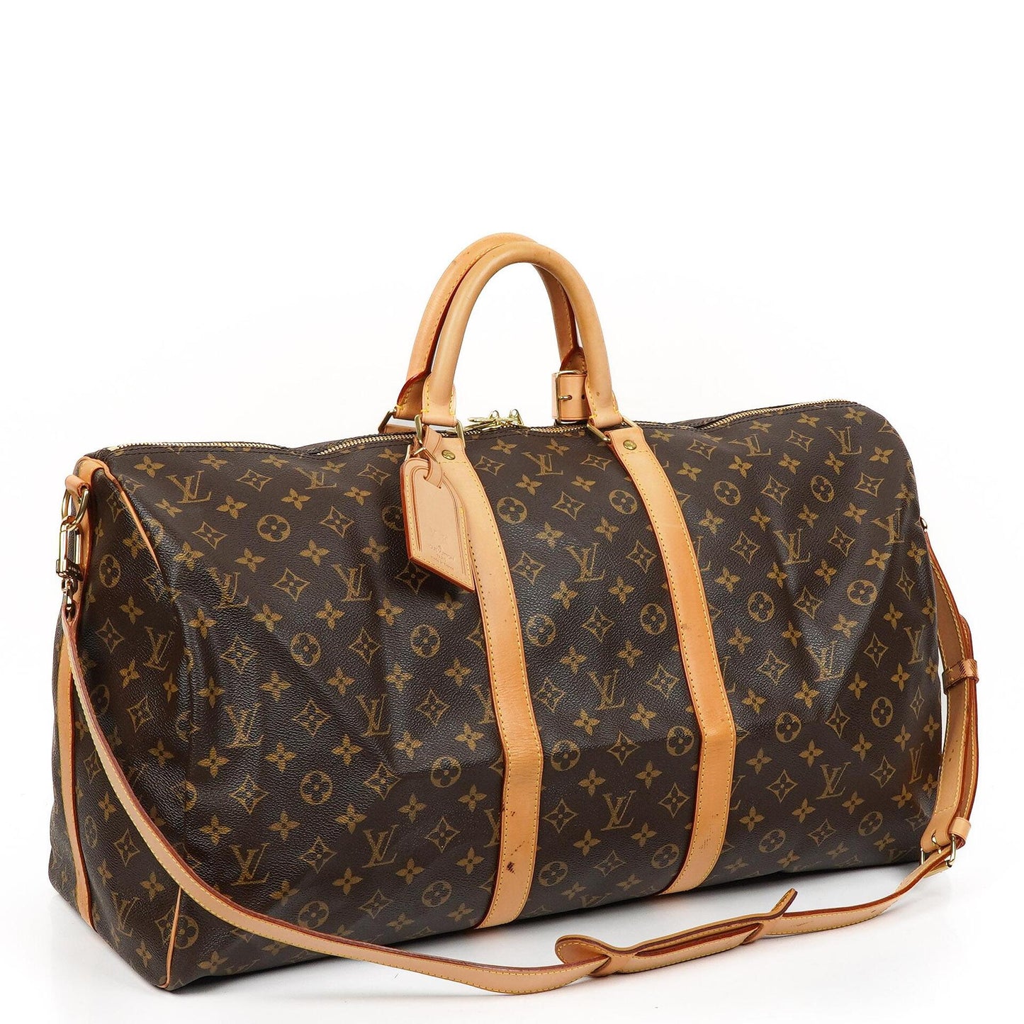 Louis Vuitton Keepall 55 Bandouliere Monogram Canvas Travel Bag